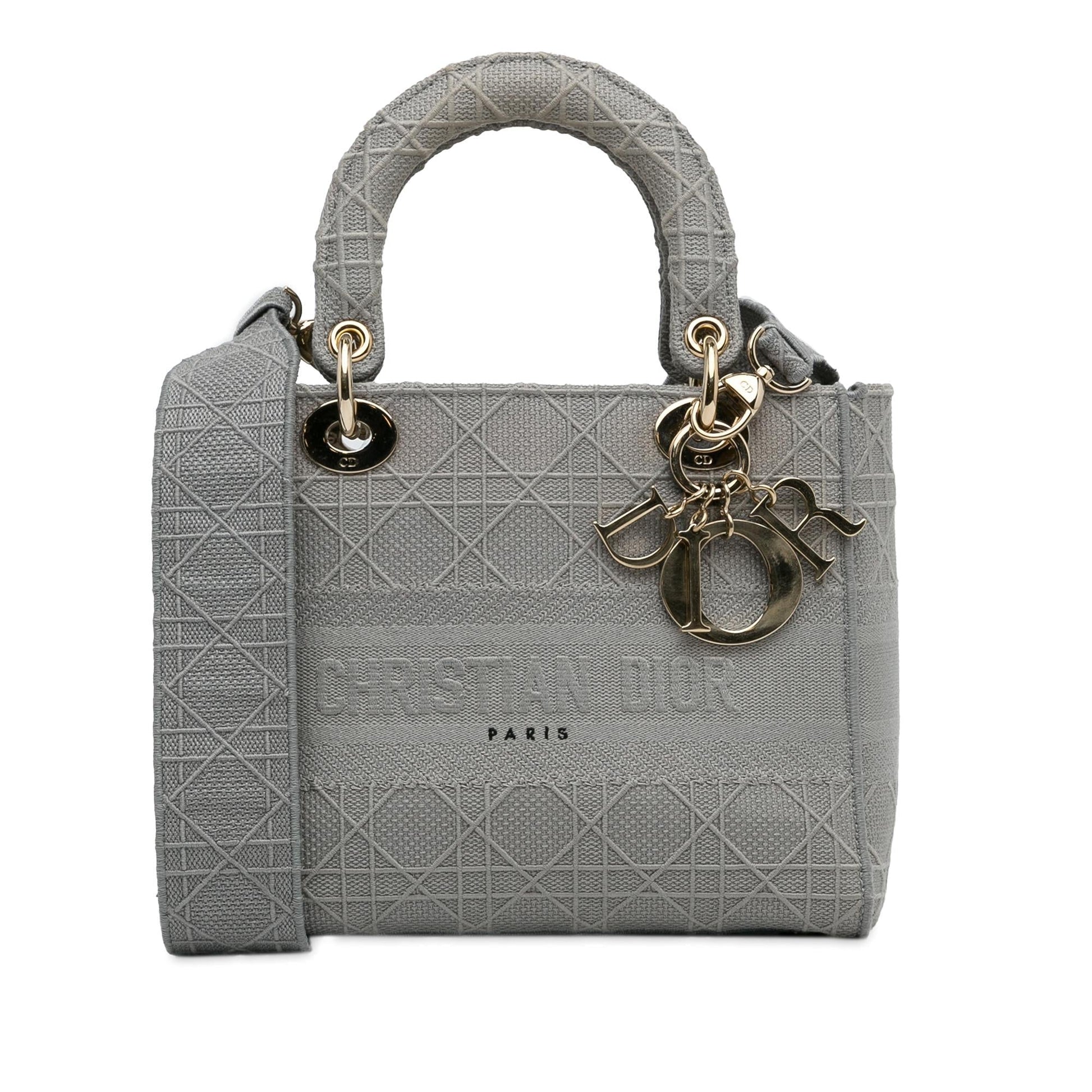 Dior Cannage Lady Lite Shg Us02Dd Satchel Bag Medium