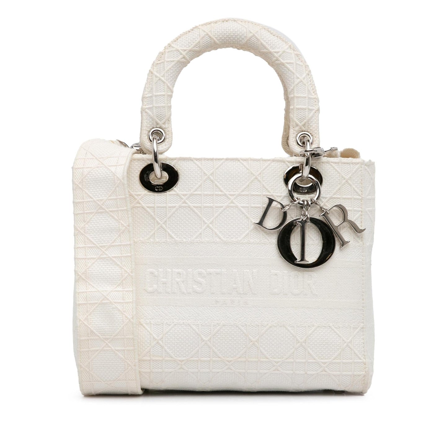 Dior Cannage Lady Lite Shg Zrlyin Satchel Bag Medium