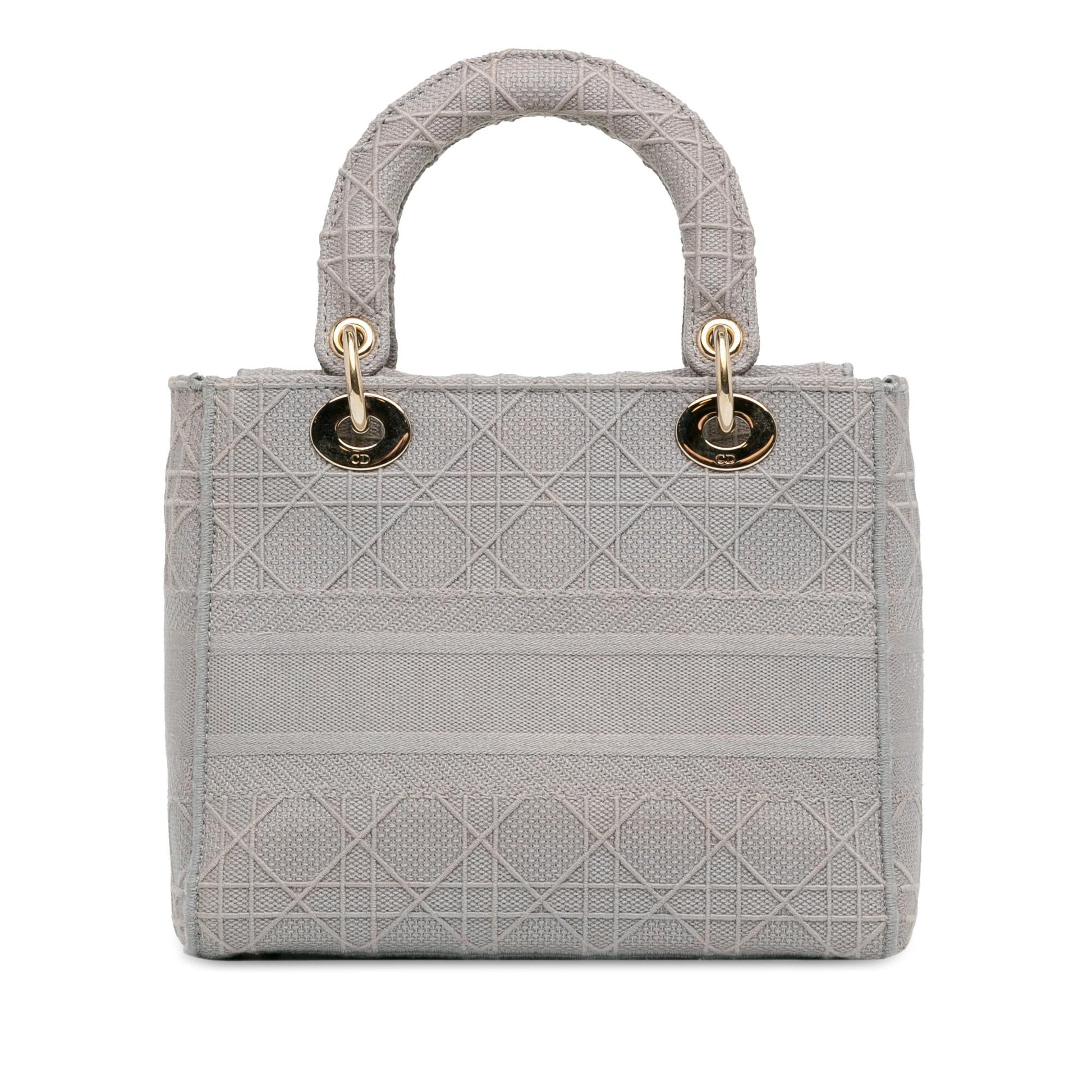 Dior Cannage Lady Lite Shg Epexuo Satchel Bag Medium