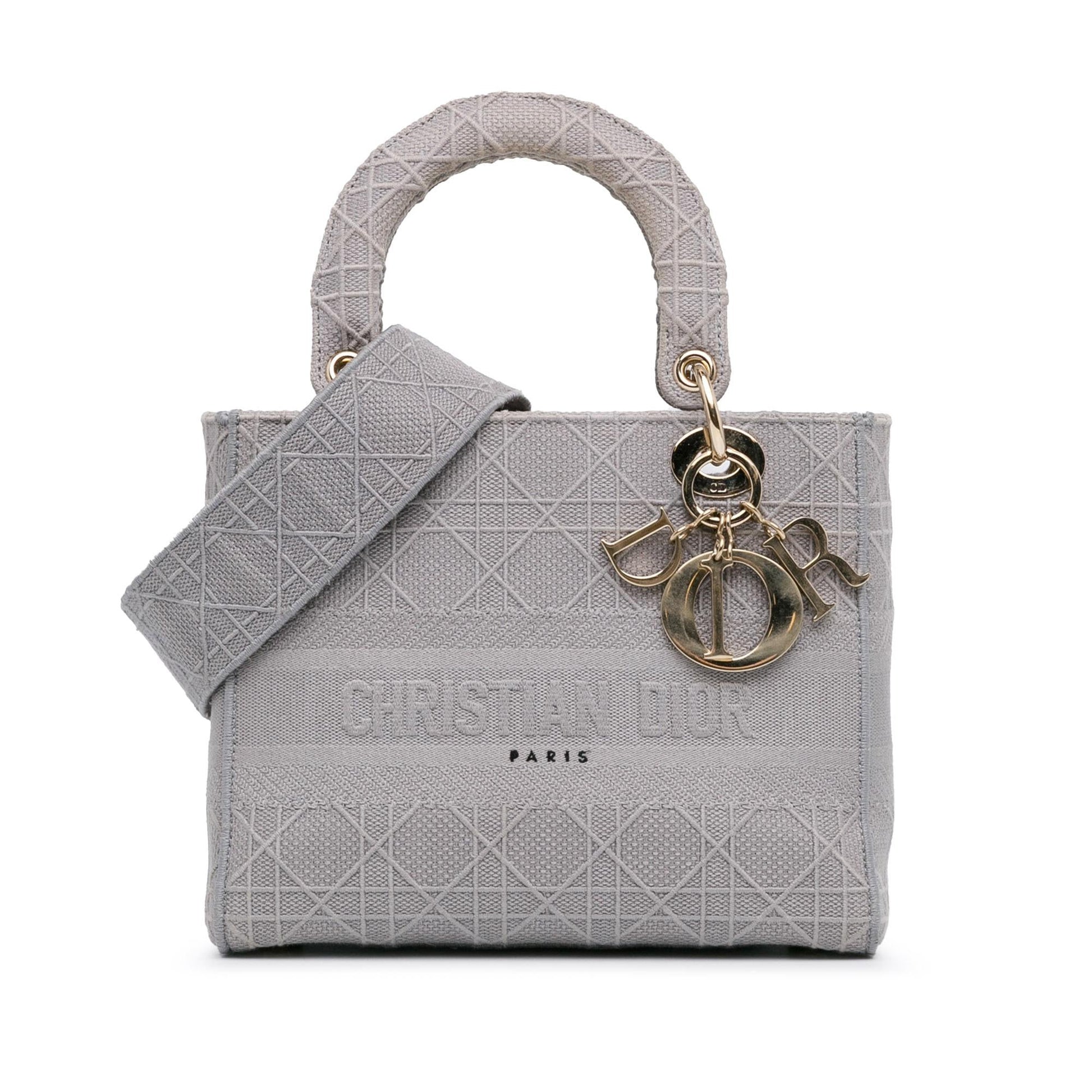 Dior Cannage Lady Lite Shg H8Uw14 Satchel Bag Medium