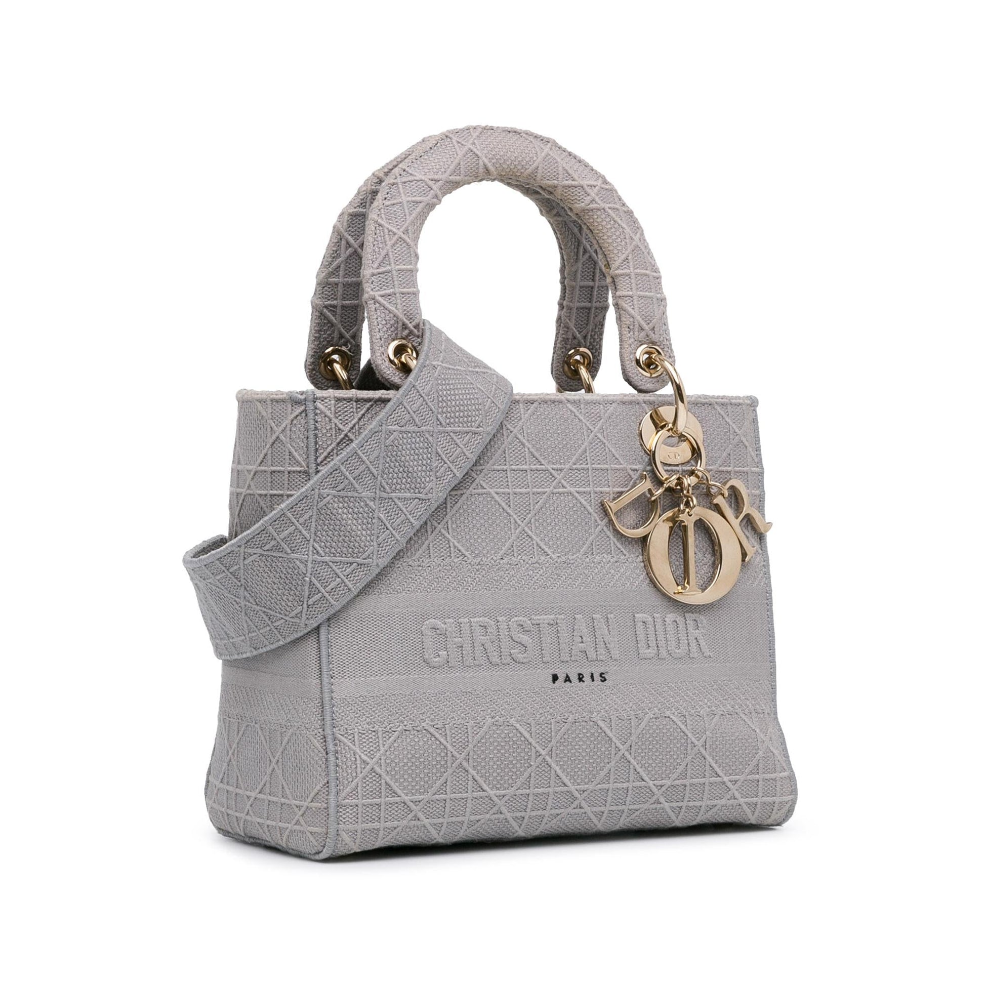Dior Cannage Lady Lite Shg H8Uw14 Satchel Bag Medium