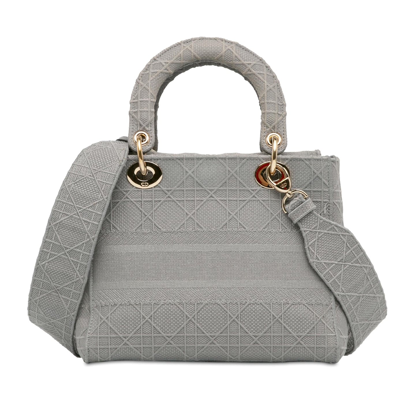 Dior Cannage Lady Lite Shg Satchel Bag Medium Lite Shg Rf3U2H