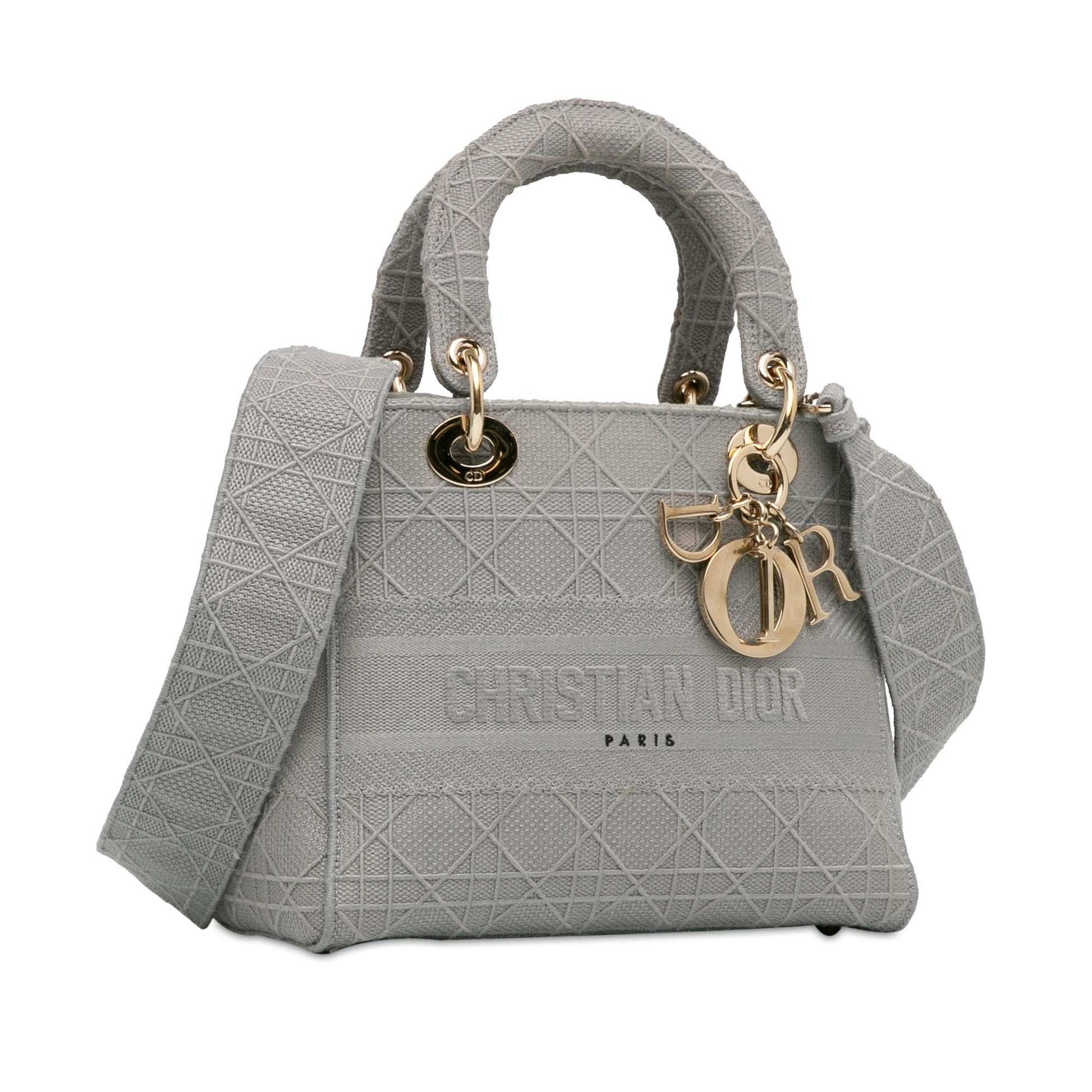 Dior Cannage Lady Lite Shg Krrm5S Satchel Bag Medium