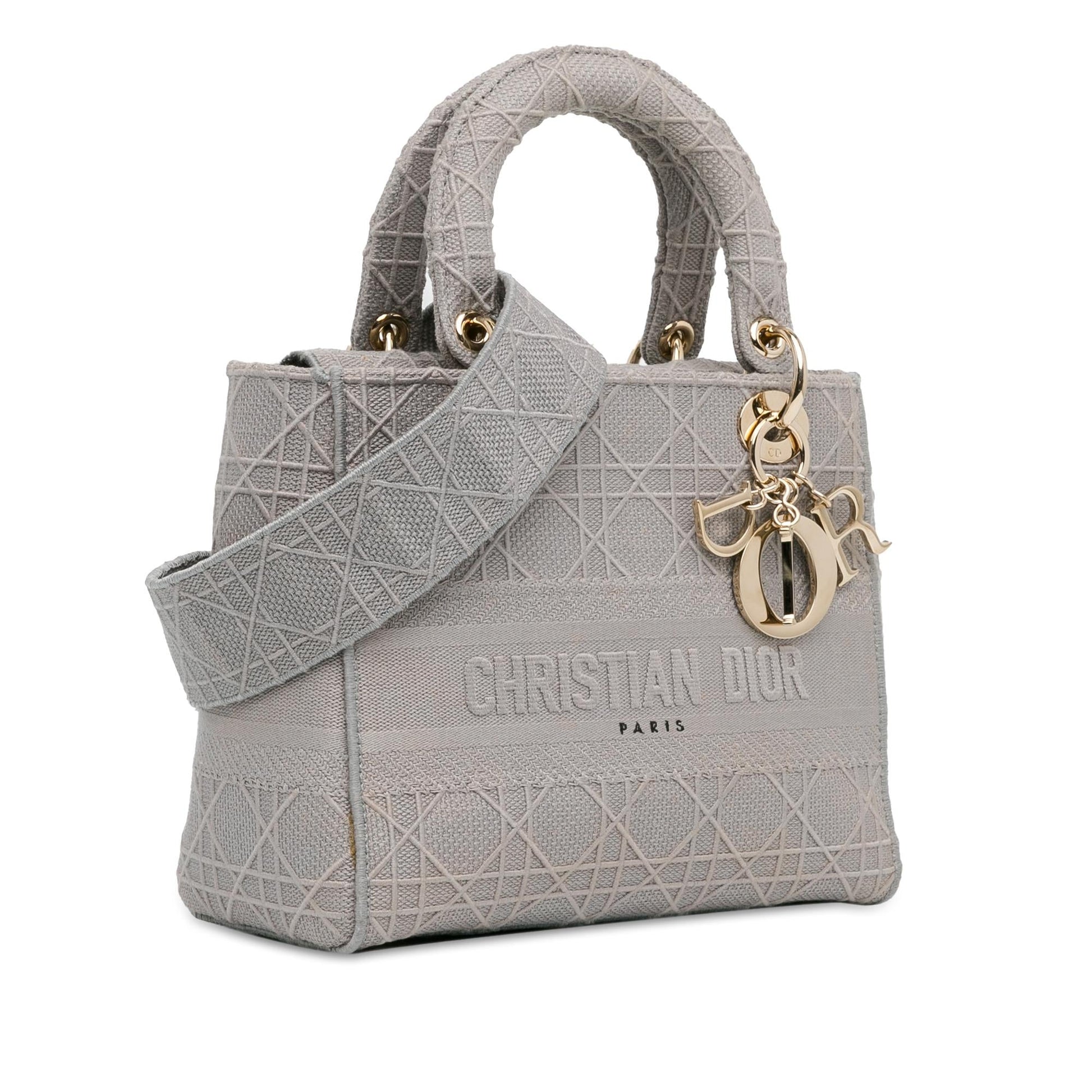 Dior Cannage Lady Lite Shg Mqvhsl Satchel Bag Medium