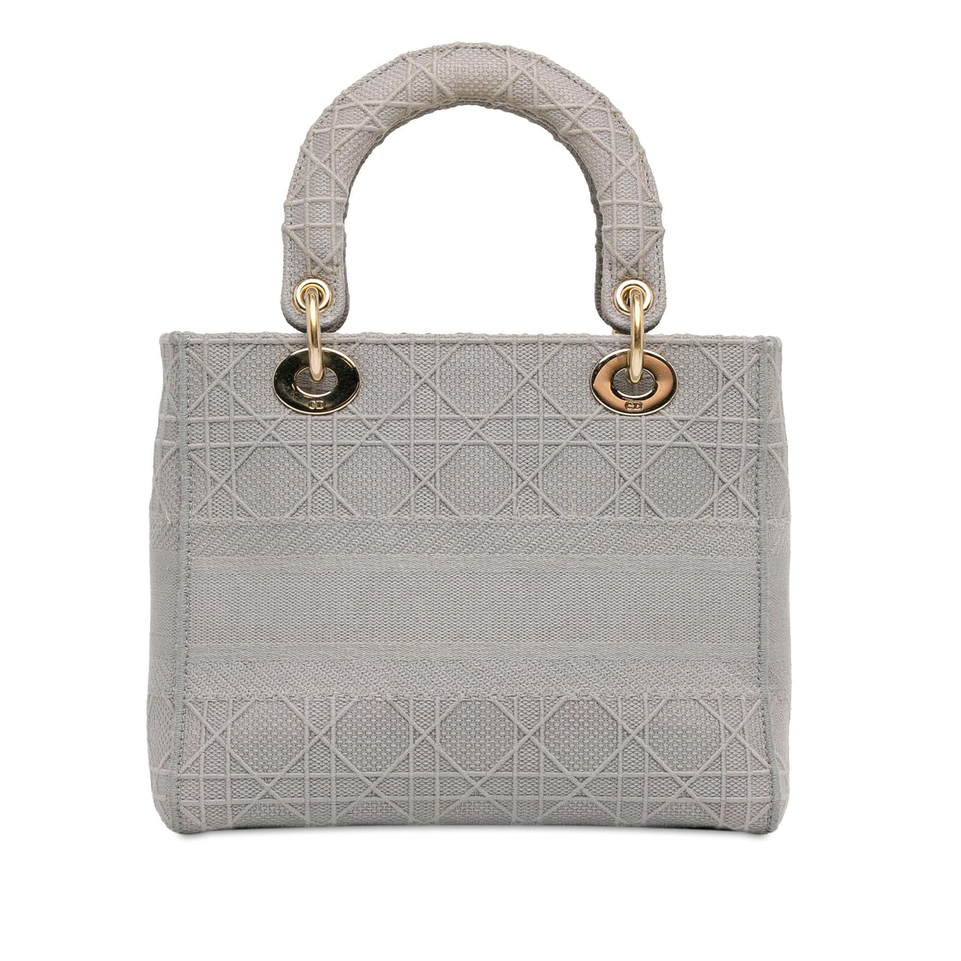 Dior Cannage Lady Lite Shg Ujw3Bx Satchel Bag Medium