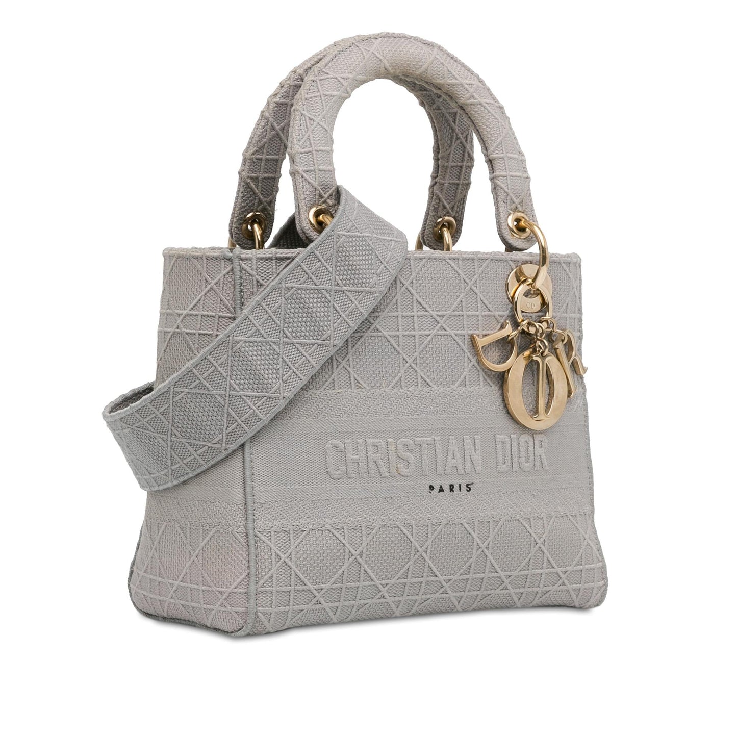 Dior Cannage Lady Lite Shg Ujw3Bx Satchel Bag Medium