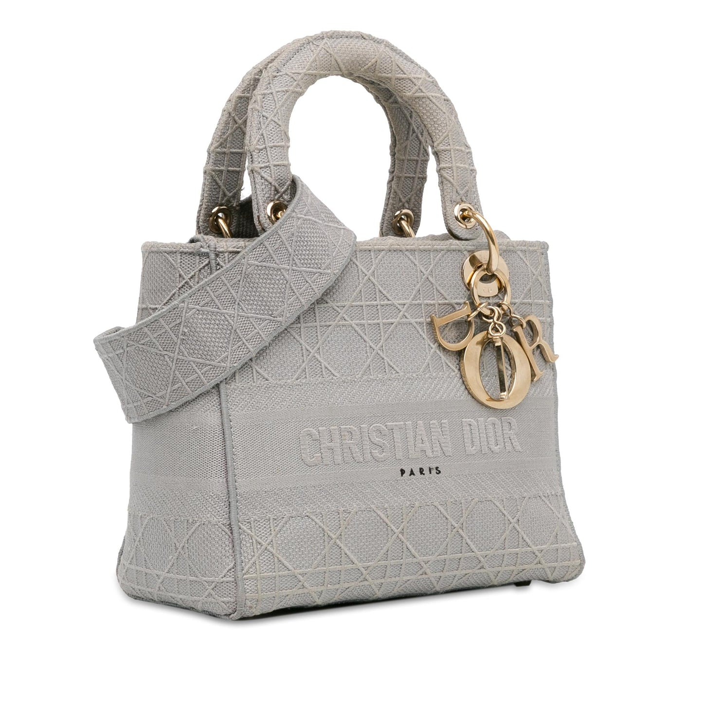 Dior Cannage Lady Lite Satchel Bag Medium Lite Shg Lkhf3S