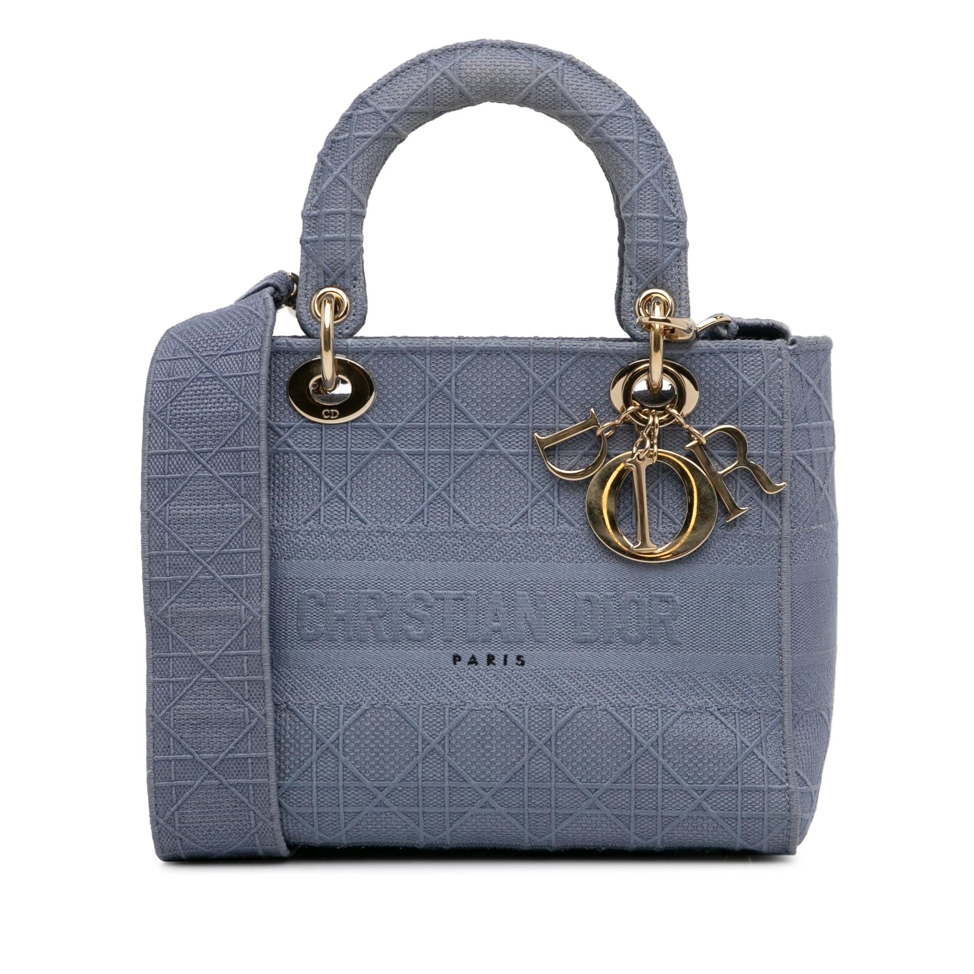 Dior Cannage Lady Lite Satchel Bag Medium D Lite 1