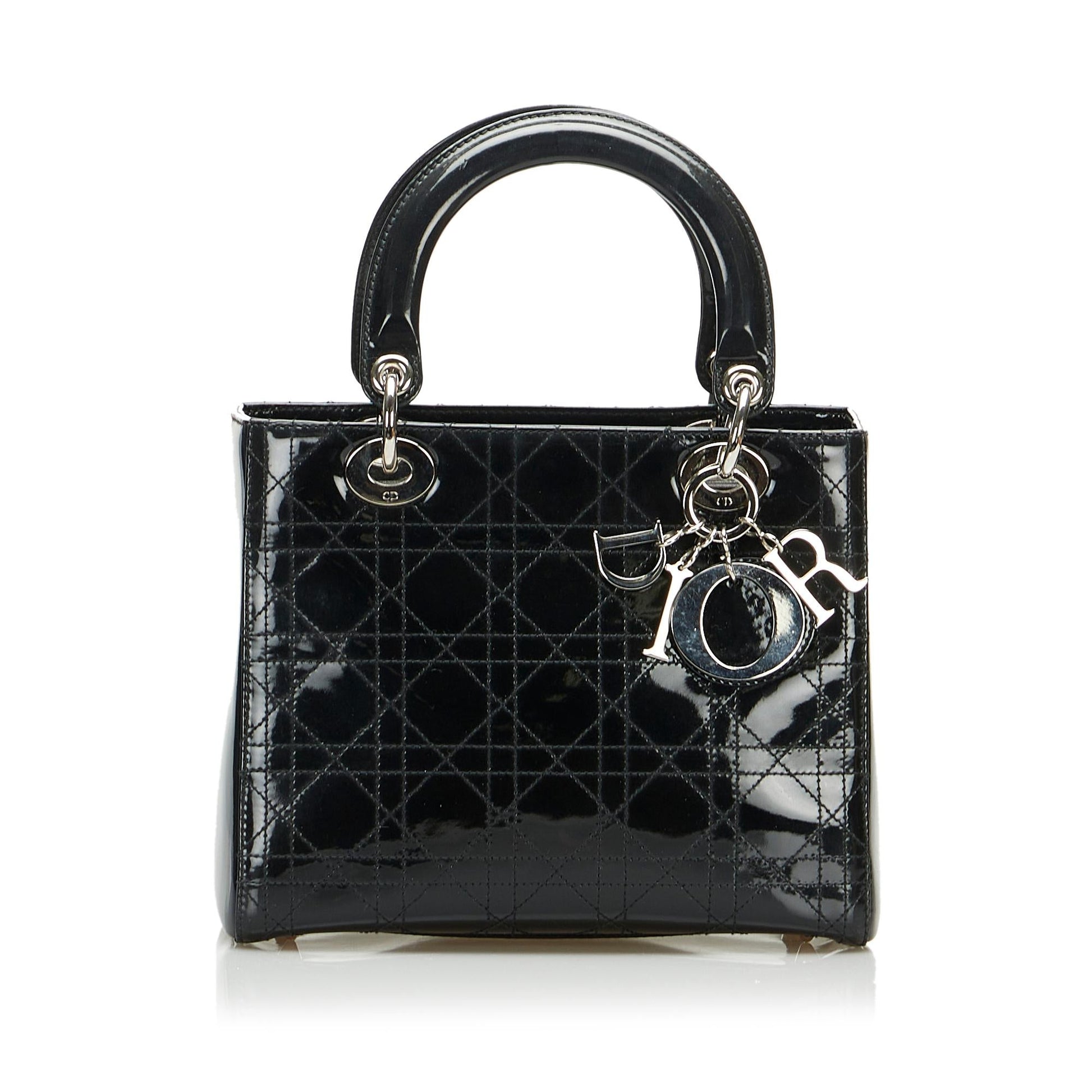 Dior Cannage Lady Shg Kvwaps Satchel Bag Medium