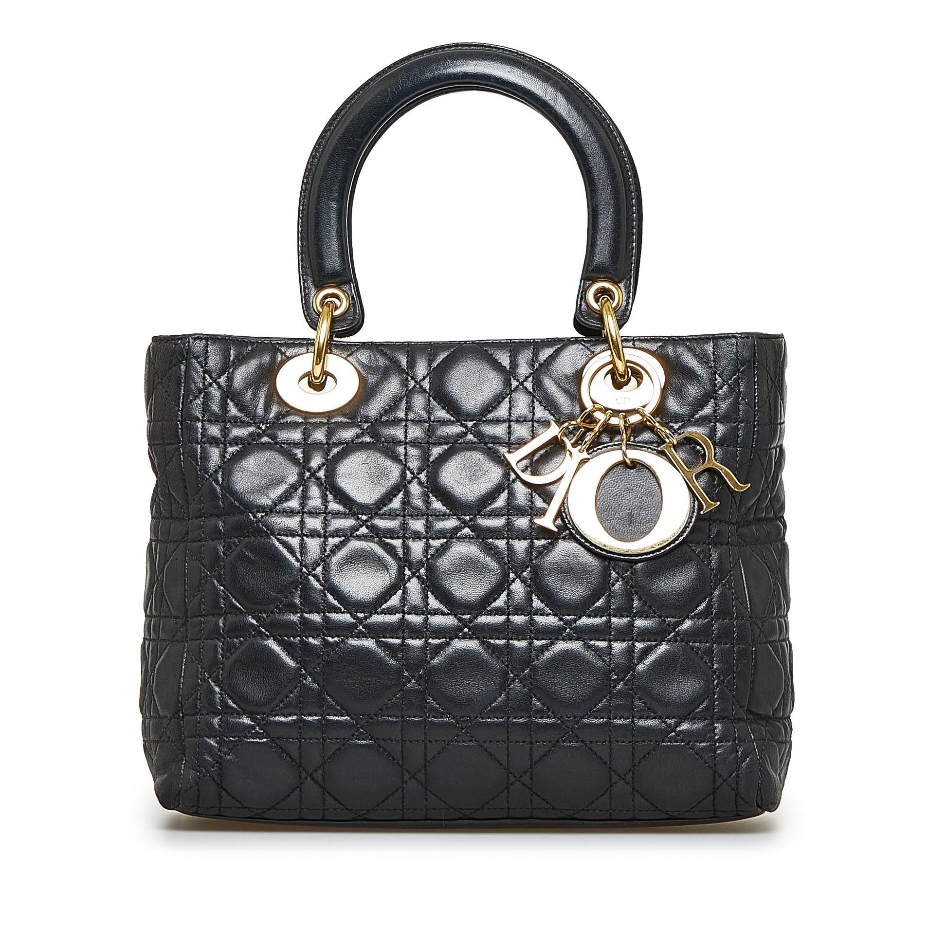 Dior Cannage Lady Shg 2V6Epn Satchel Bag Medium