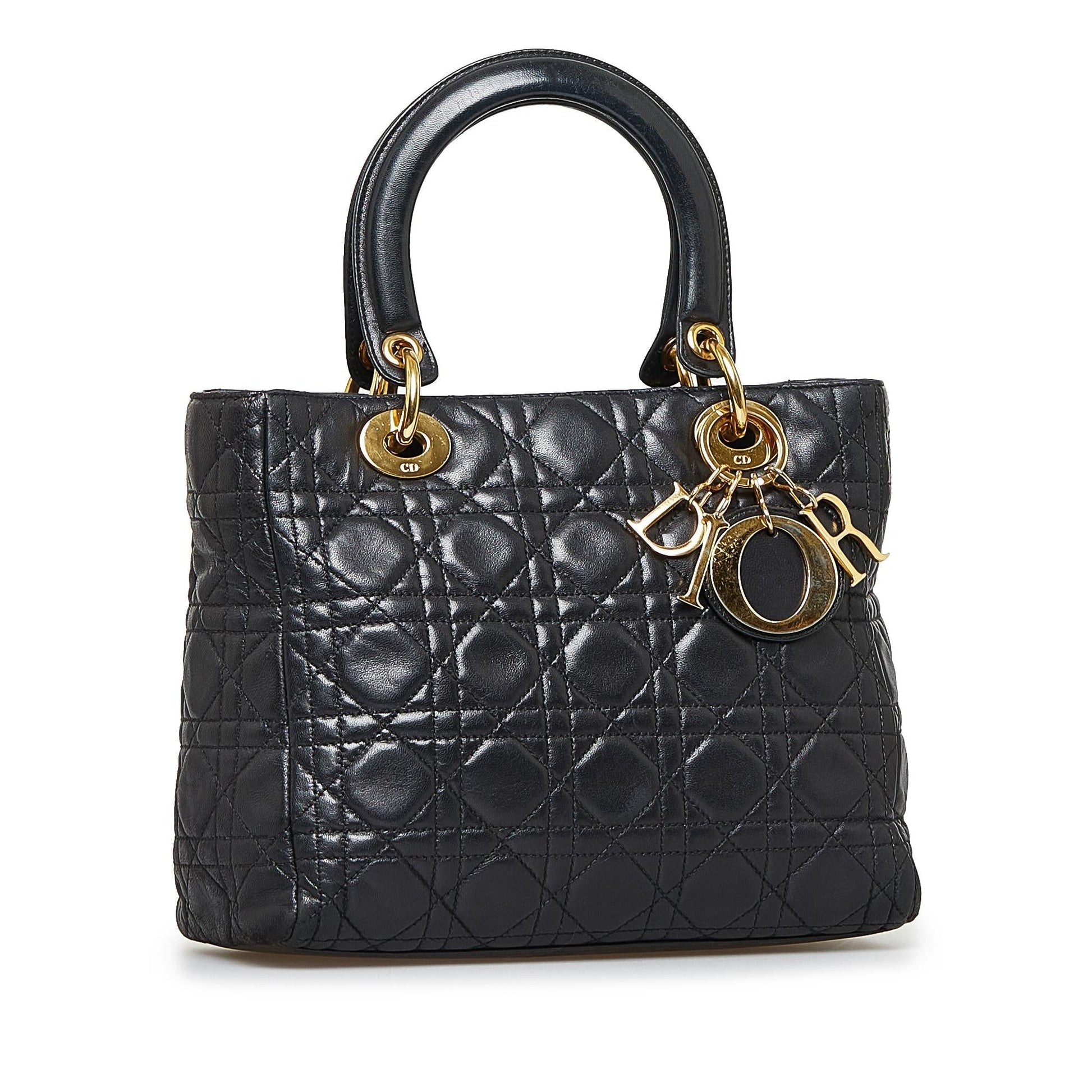 Dior Cannage Lady Shg 2V6Epn Satchel Bag Medium