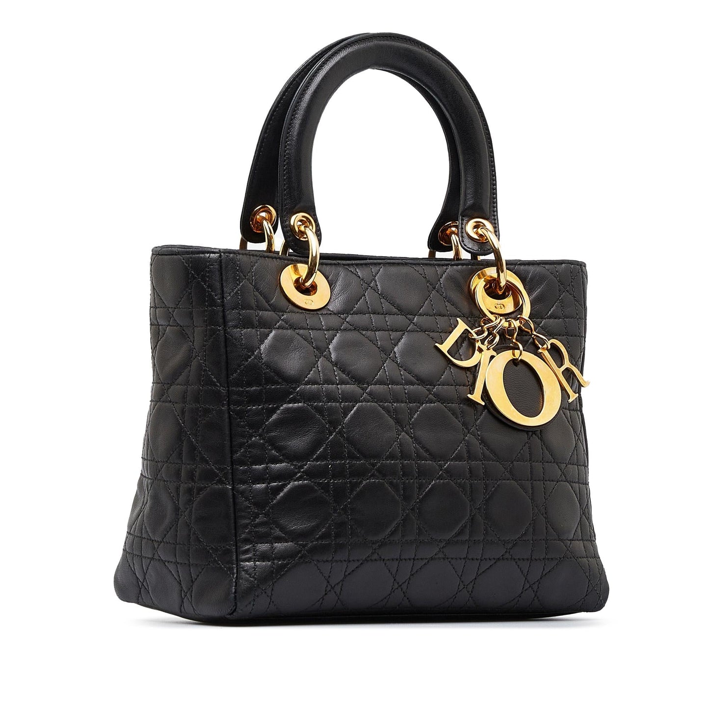 Dior Cannage Lady Shg Vvodsk Satchel Bag Medium
