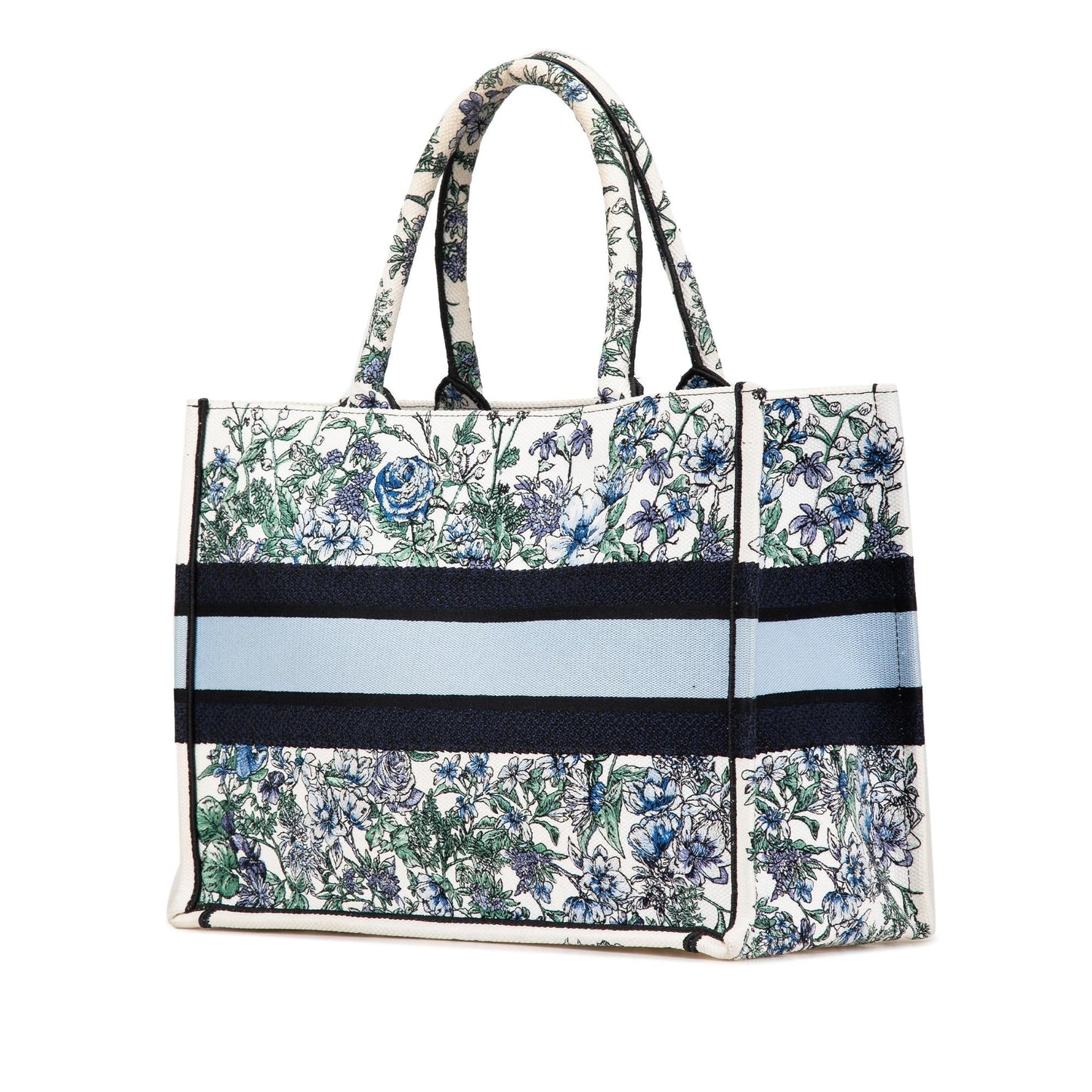 Dior Flowers Book Tote Canvas Medium Embroidered Tote Bag Book Tote 1