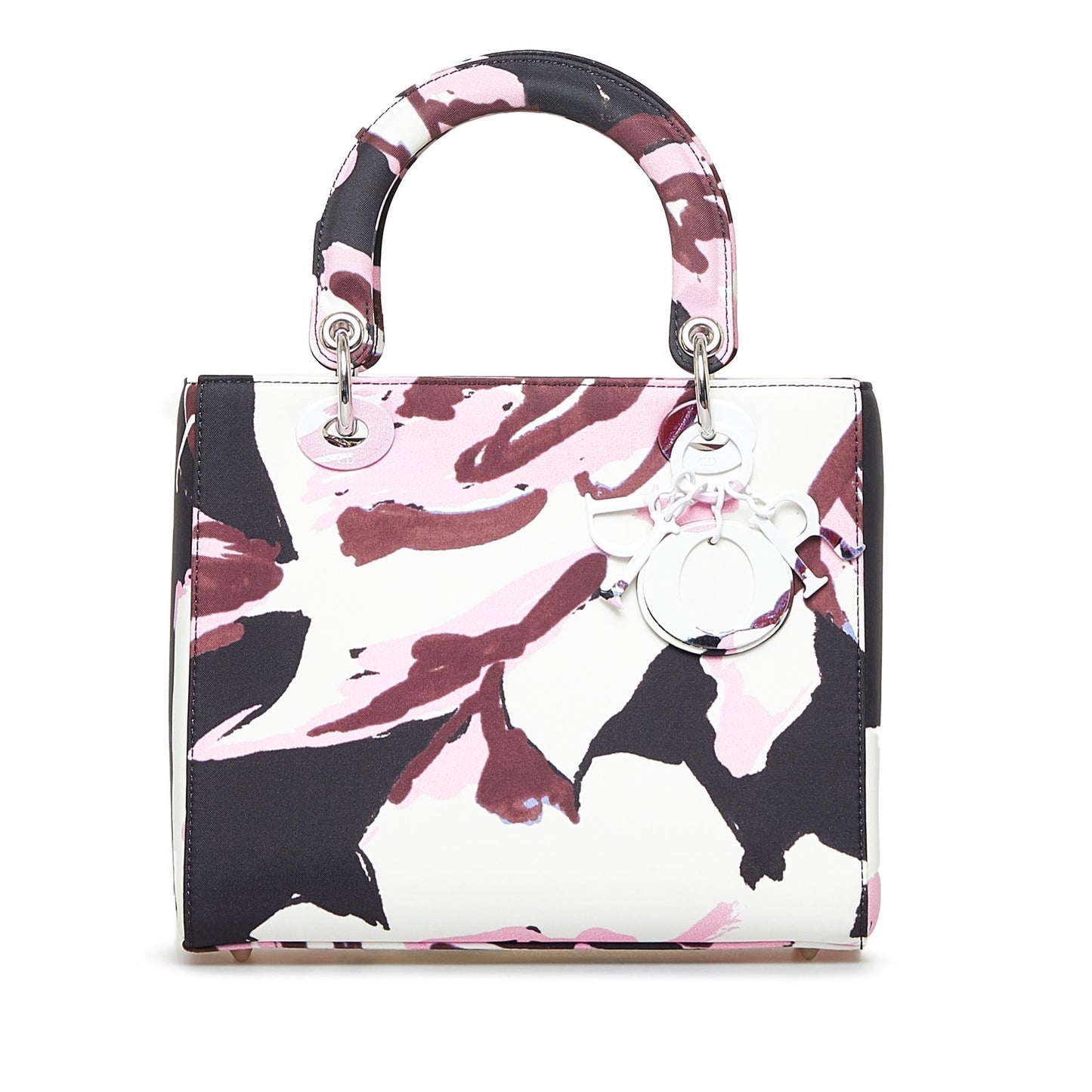 Dior Floral Graffiti Lady Satchel Bag Canvas Medium Graffiti Lady Dior