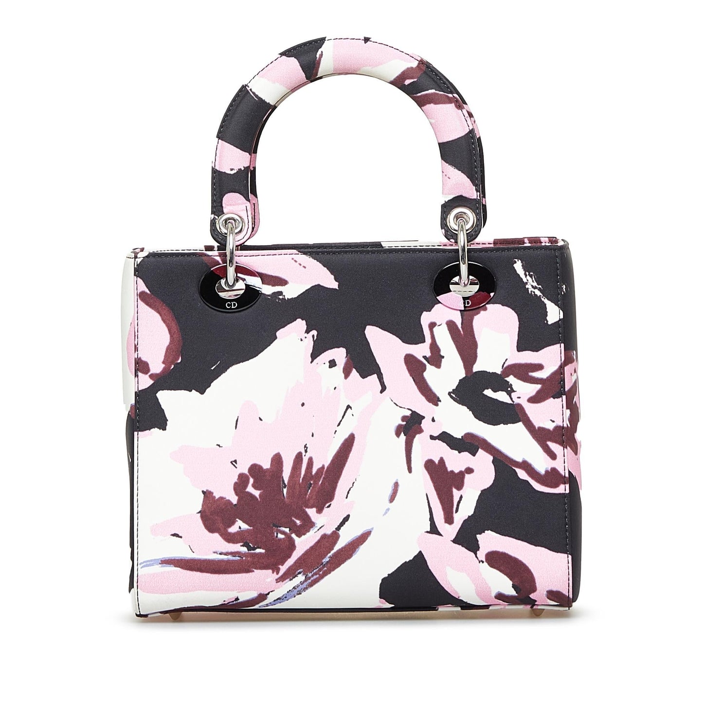 Dior Floral Graffiti Lady Satchel Bag Canvas Medium Lady Dior 1