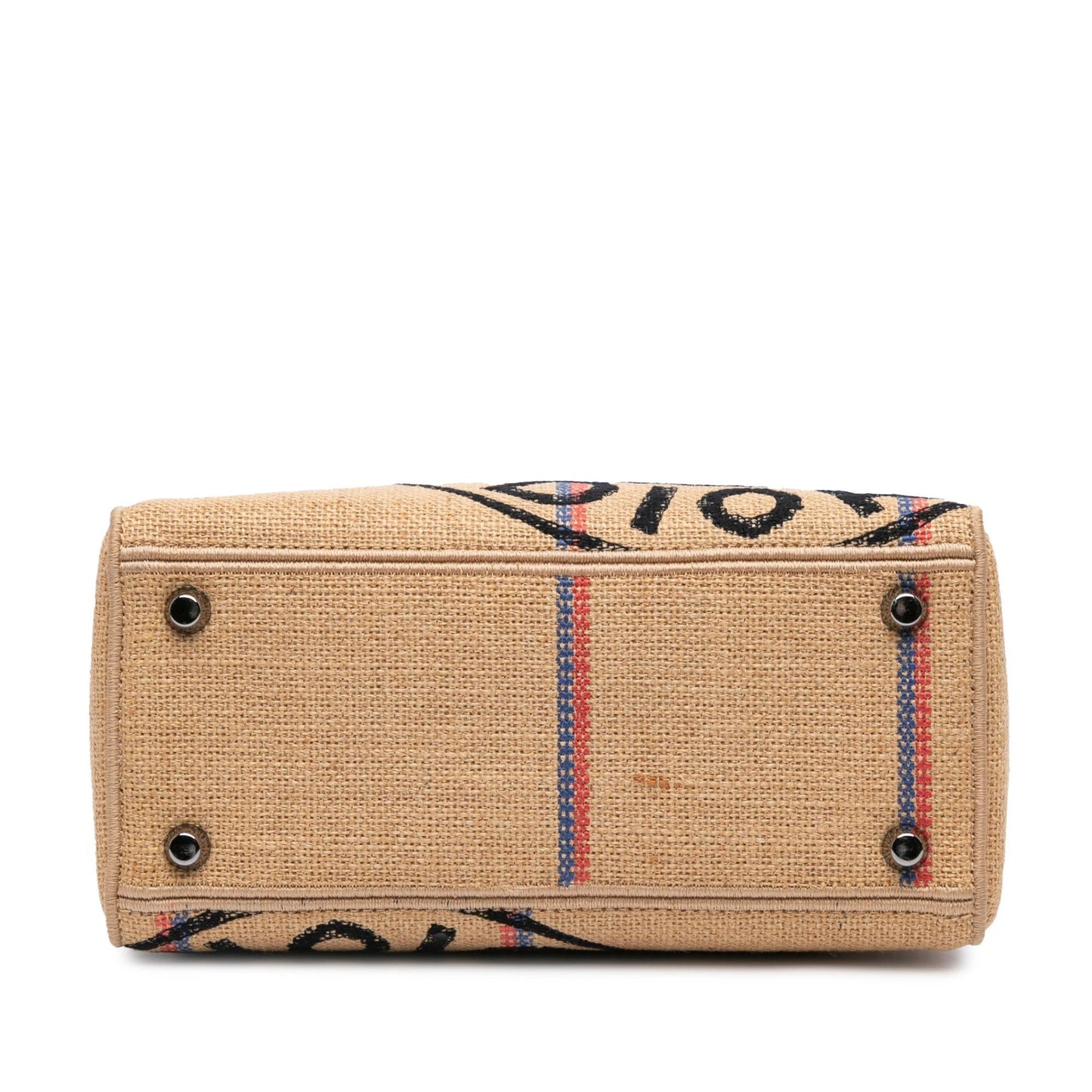 Dior Jute Lady Lite Shg N0Q8Oj Satchel Bag Canvas Medium Embroidered