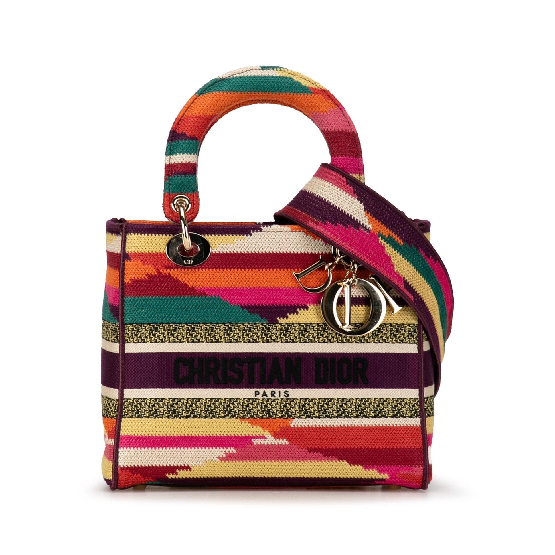 Dior Lady Lite Shg Mq2Rvy Satchel Bag Canvas Medium