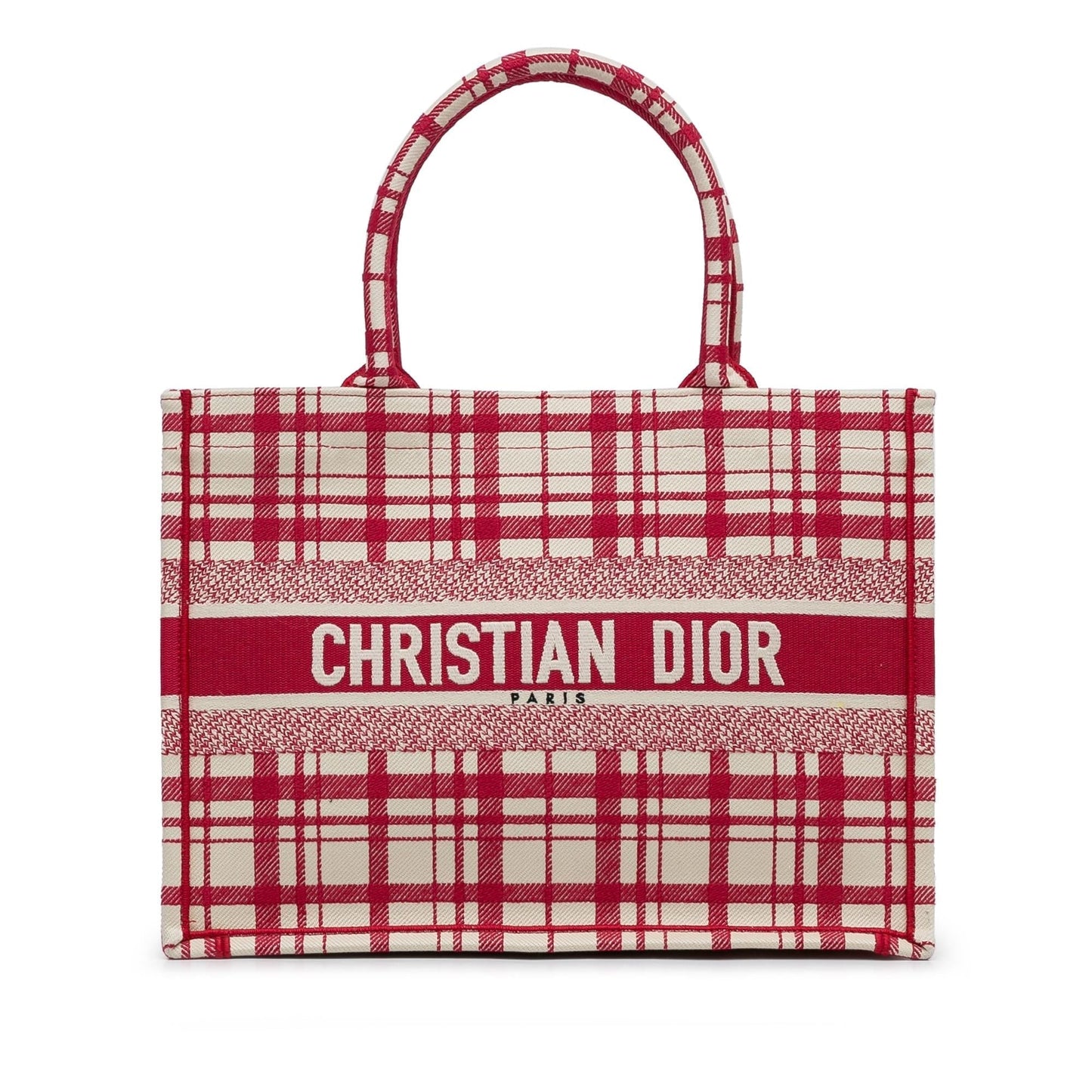 Dior Check Book Tote Shg Ppwjwl Medium Tote Bag
