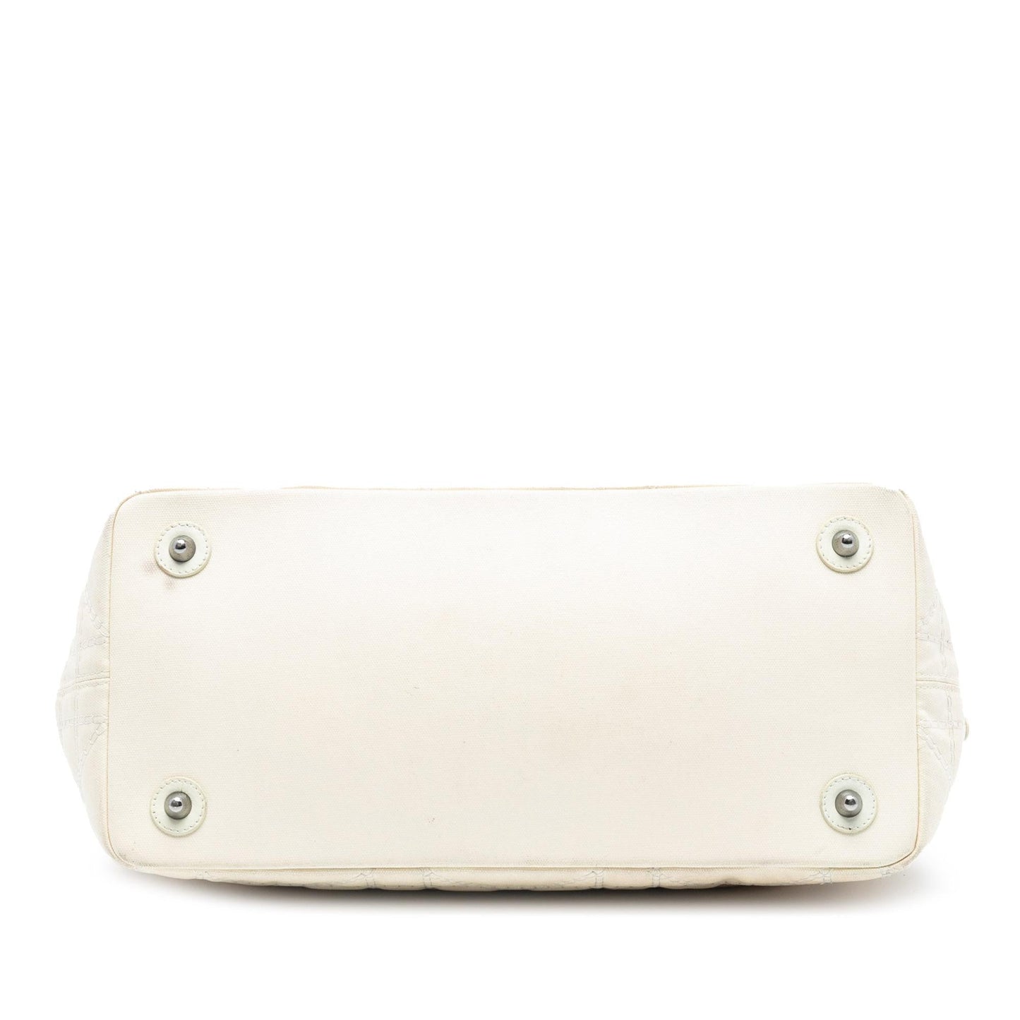 Dior Coated Cannage Panarea Tote Canvas Medium Tote Bag