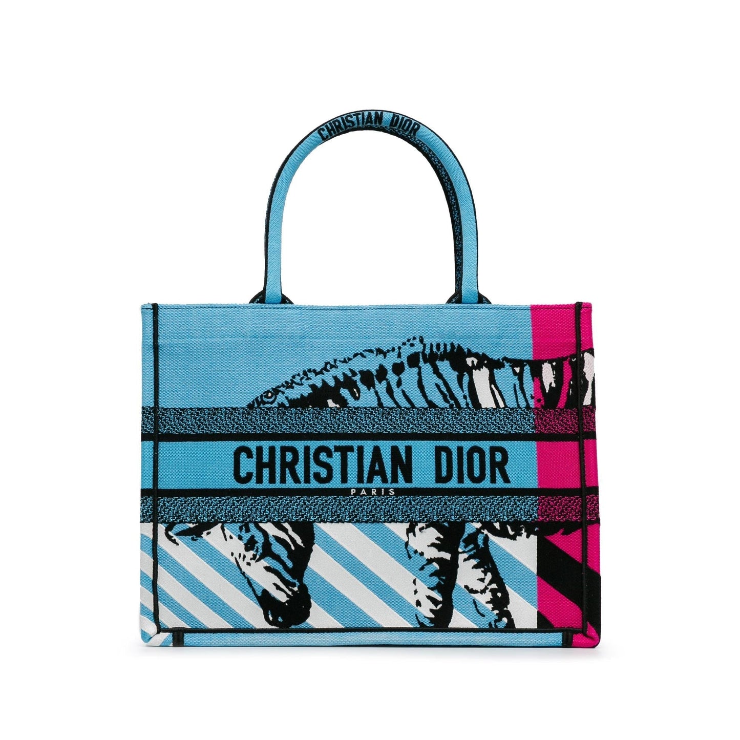 Dior Jungle Pop Book Tote Shg 3Ayrty Medium Tote Bag