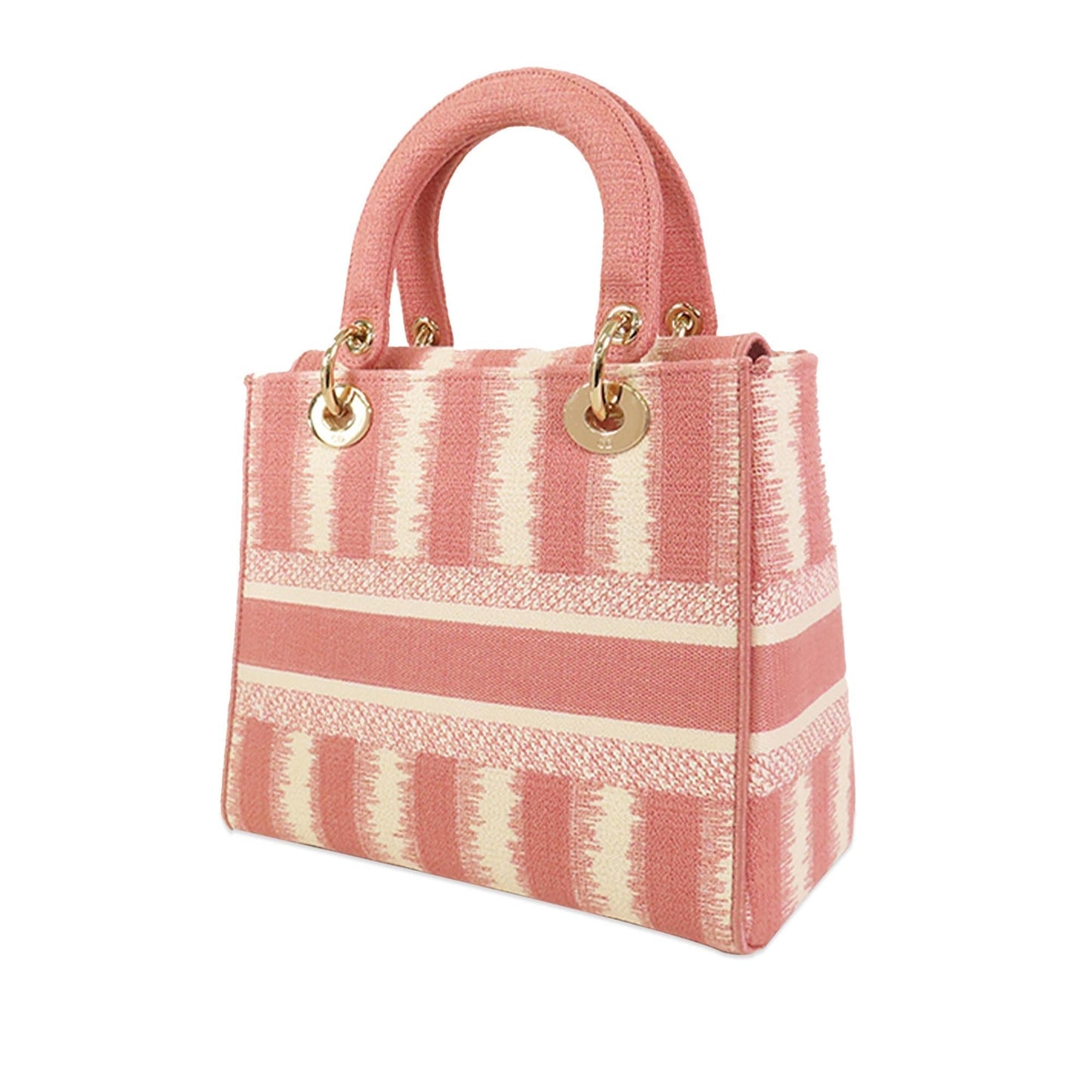 Dior Stripes Lady Lite Shg N0Pvbc Satchel Bag Medium