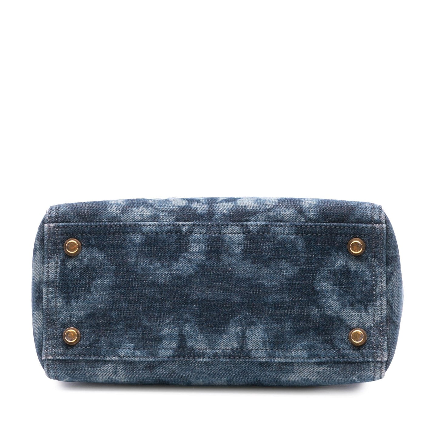Dior Kaleiscopic Lady Satchel Bag Denim Medium