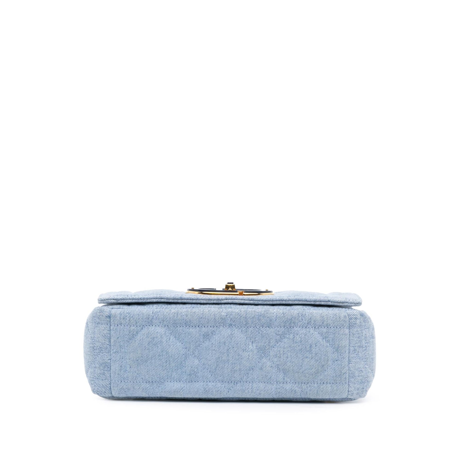 Dior Macrocannage Caro Bag Denim Medium Crossbody Bag Bag Shg Qpthlh