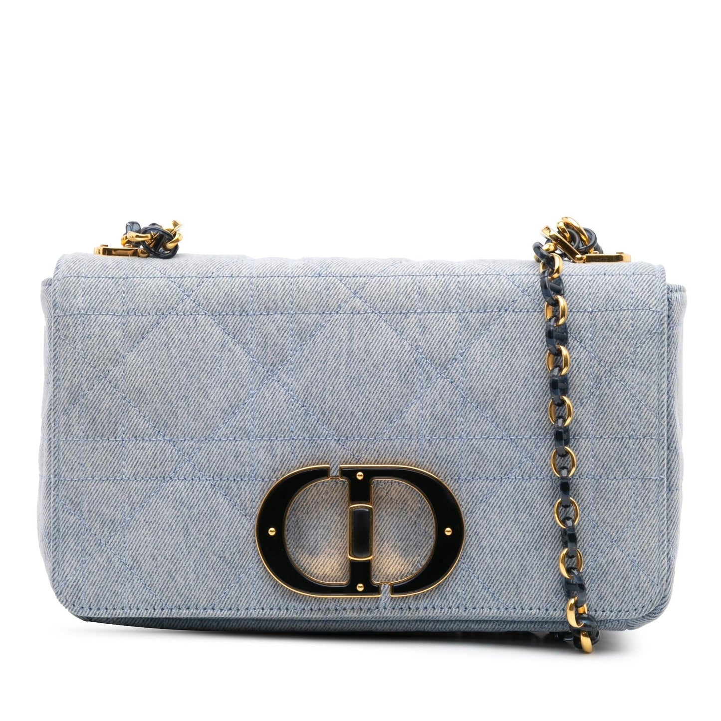 Dior Macrocannage Caro Bag Denim Medium Crossbody Bag Caro Bag 4