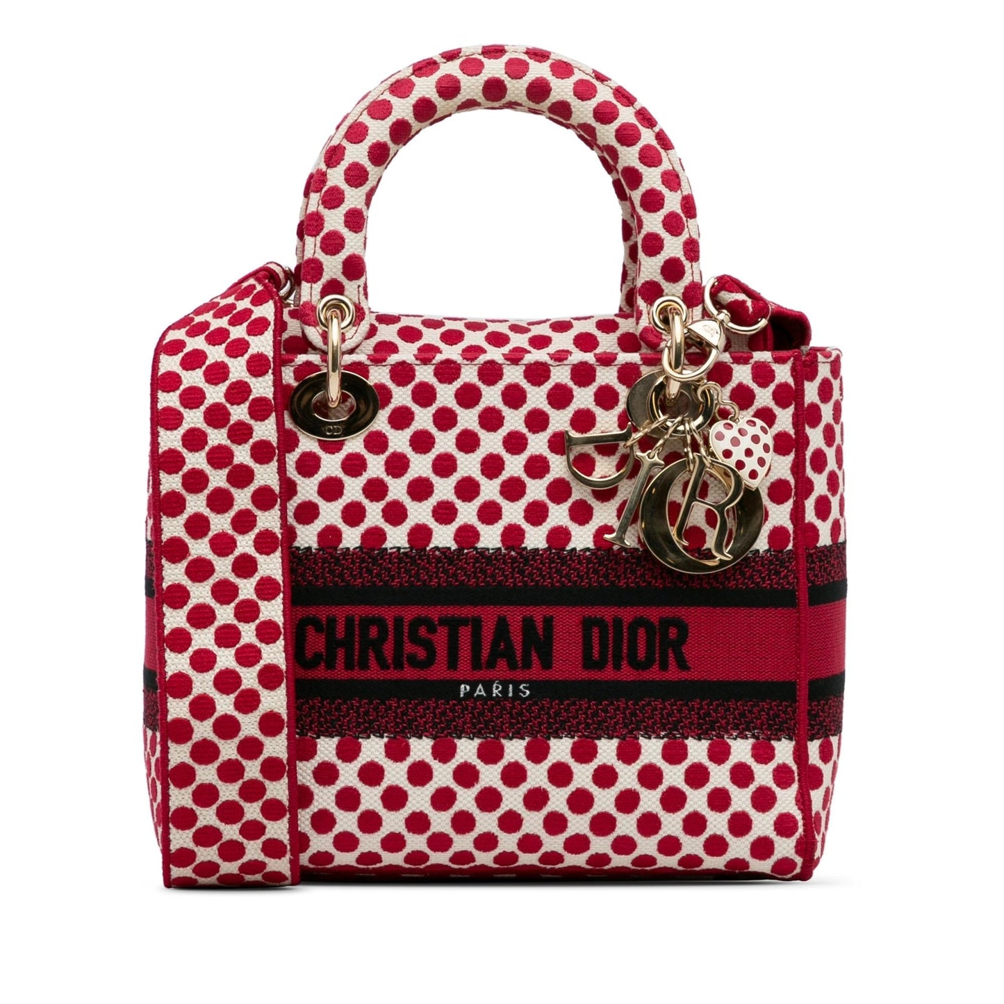 Dior amour Dots Lady Lite Satchel Bag Medium
