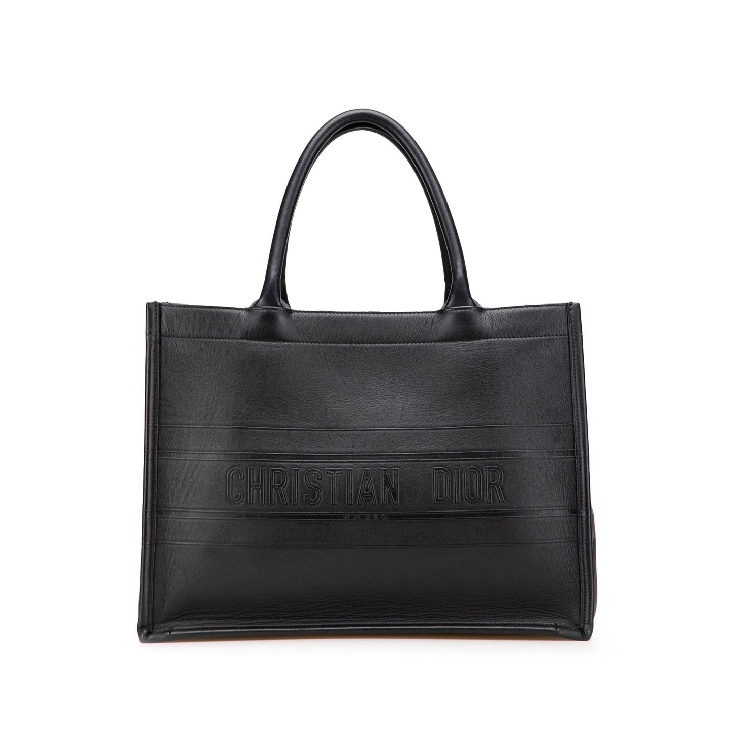 Dior Book Tote Leather Medium Embossed Tote Bag