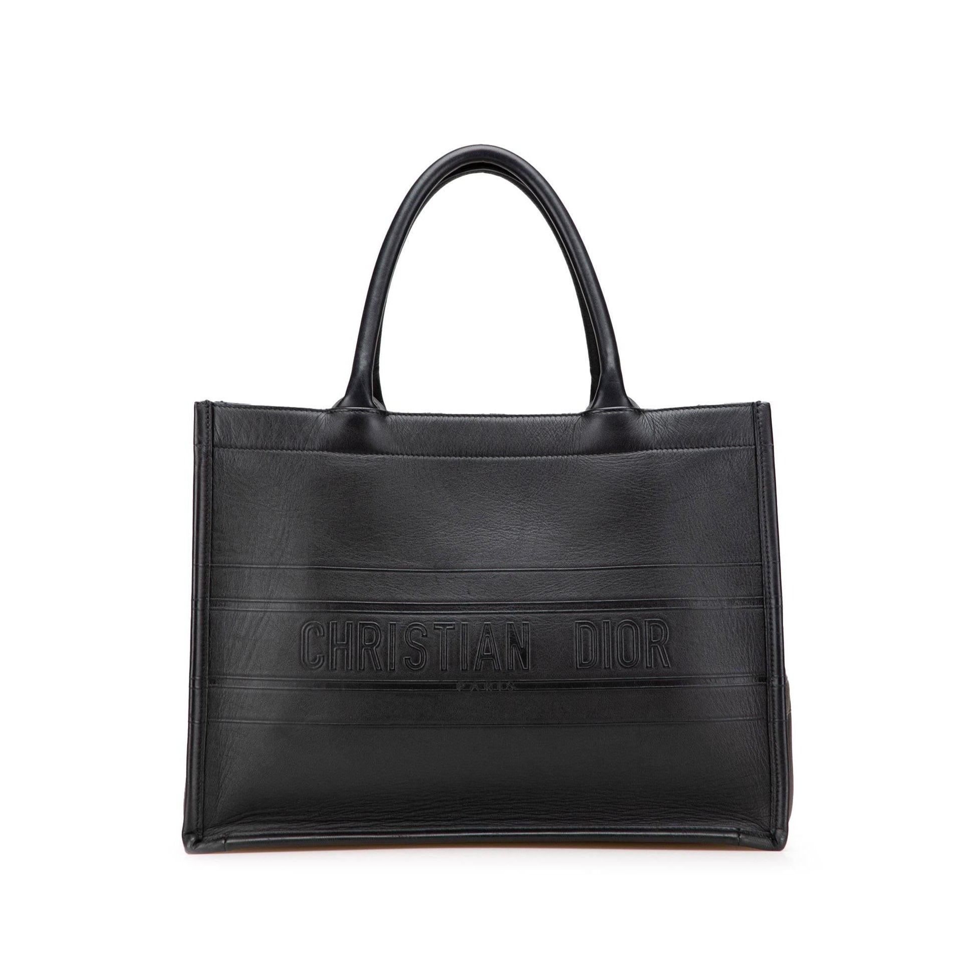 Dior Book Tote Leather Medium Embossed Tote Bag Book Tote 1