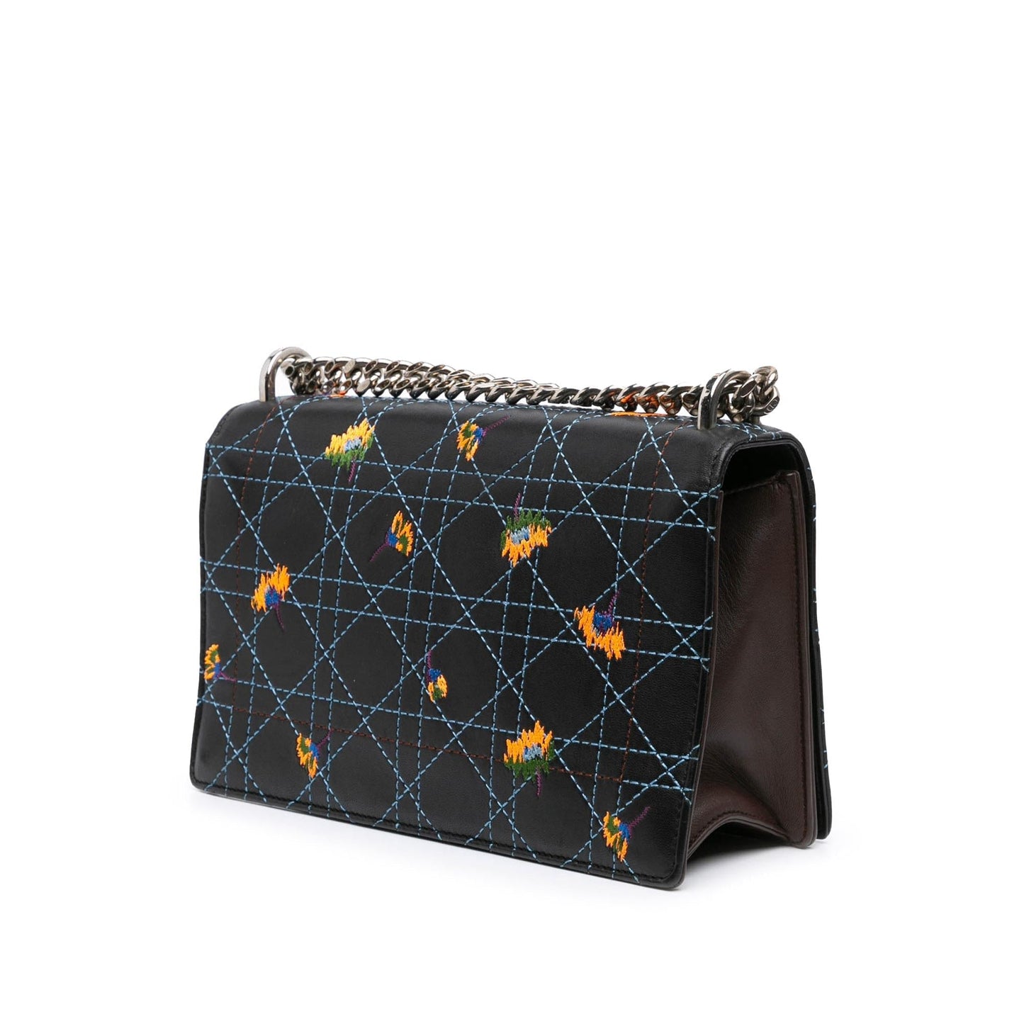 Dior Calfskin ama Shoulder Bag Medium Embroidered Flap