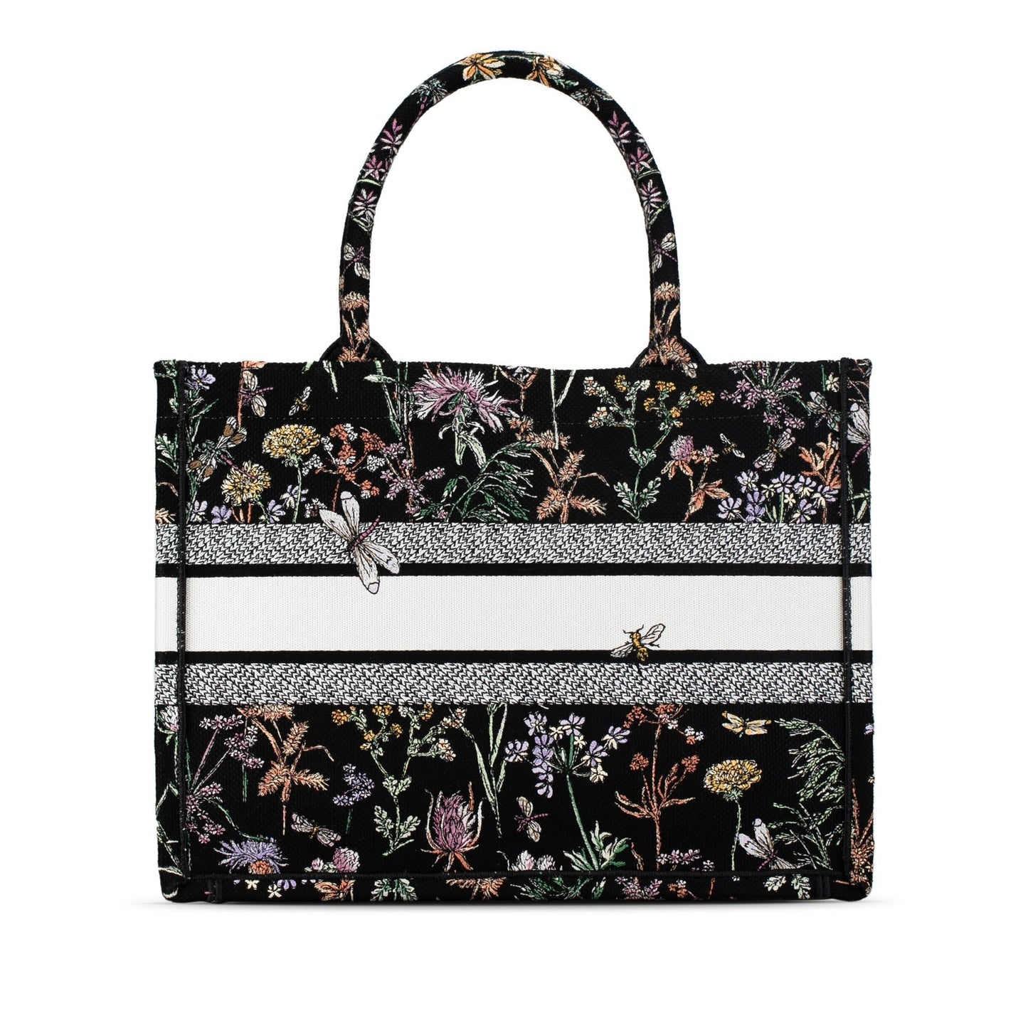 Dior Herbarium Book Tote Shg Kasyjl Medium Embroidered Tote Bag