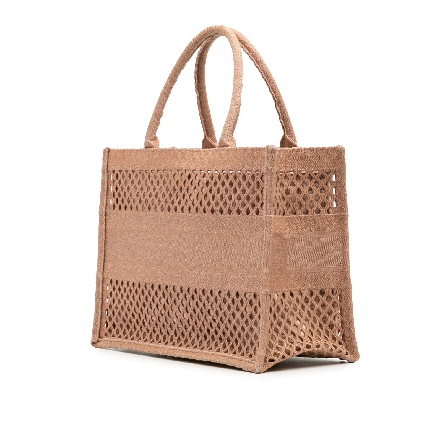Dior Mesh Book Tote Medium Embroidered Tote Bag