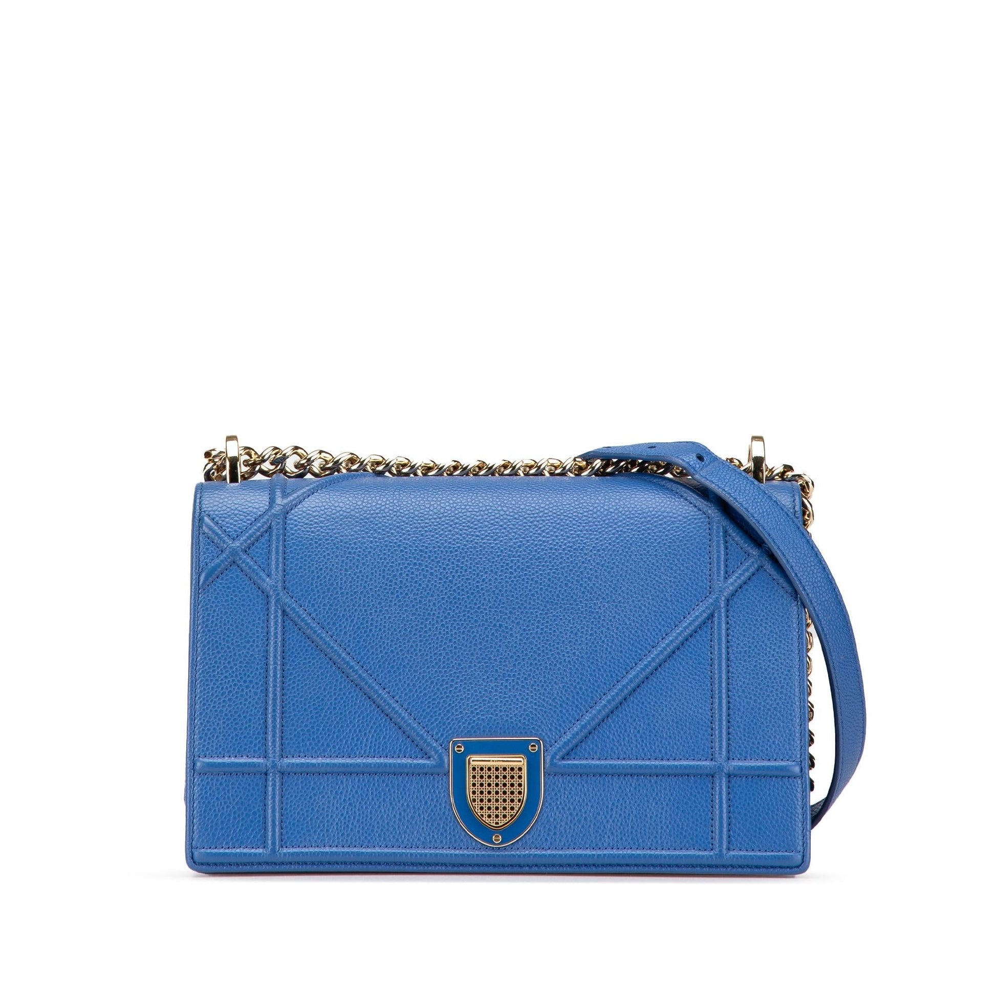 Dior Grained Calfskin ama Crossbody Bag Medium Flap Diorama Flap 4