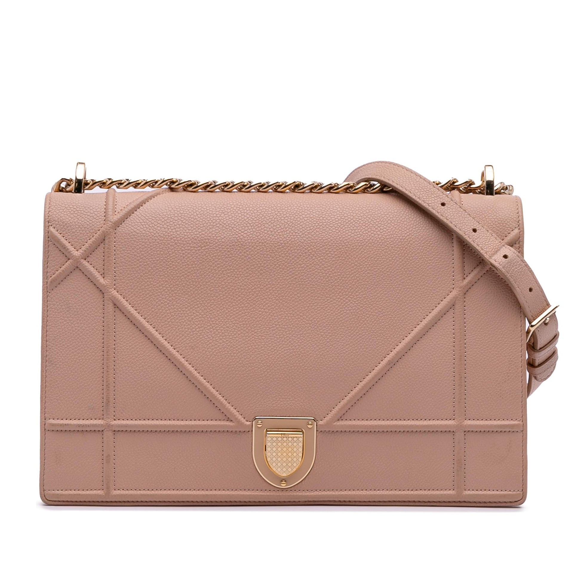 Dior Grained Calfskin ama Crossbody Bag Medium Flap Diorama Flap 7