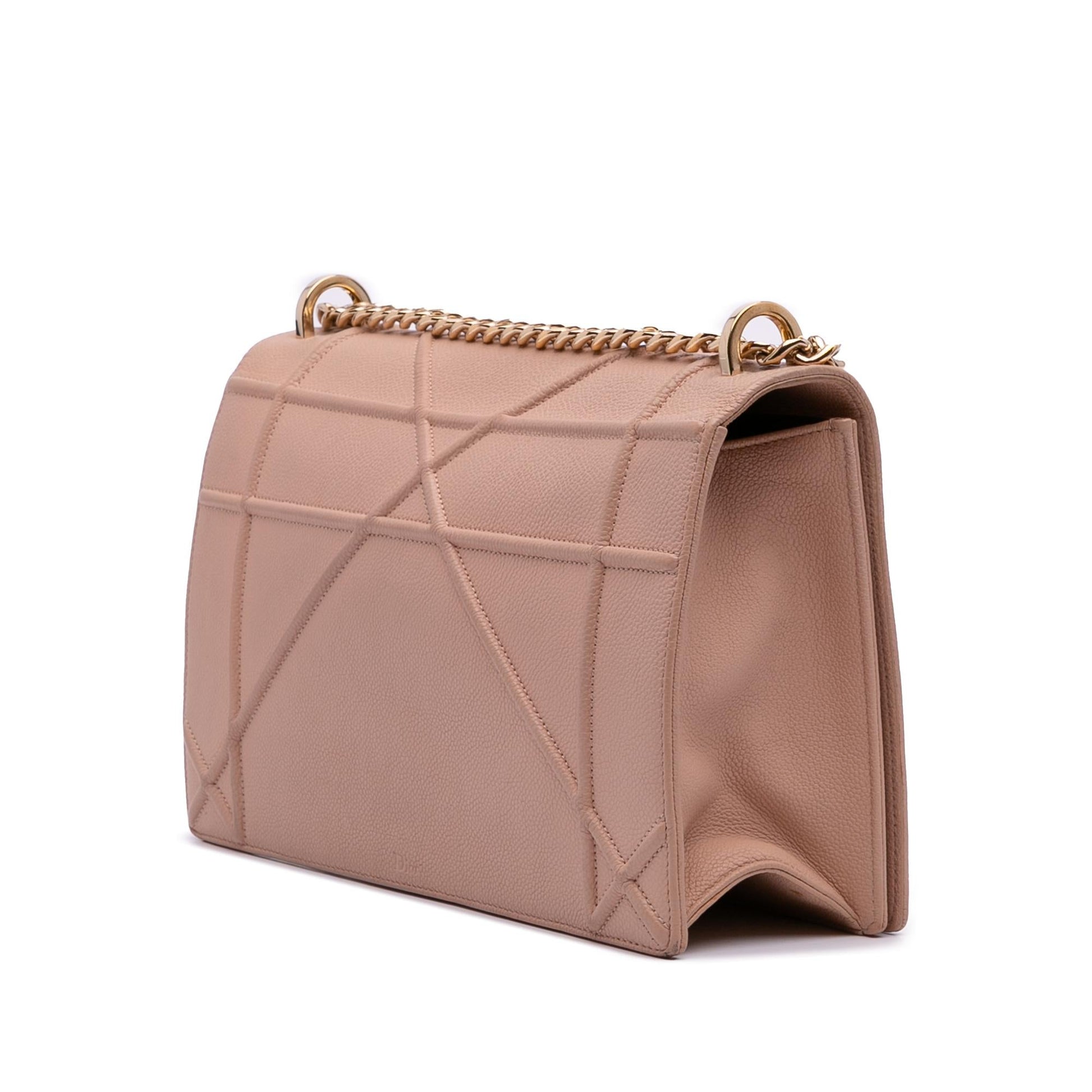 Dior Grained Calfskin ama Crossbody Bag Medium Flap Diorama Flap 7