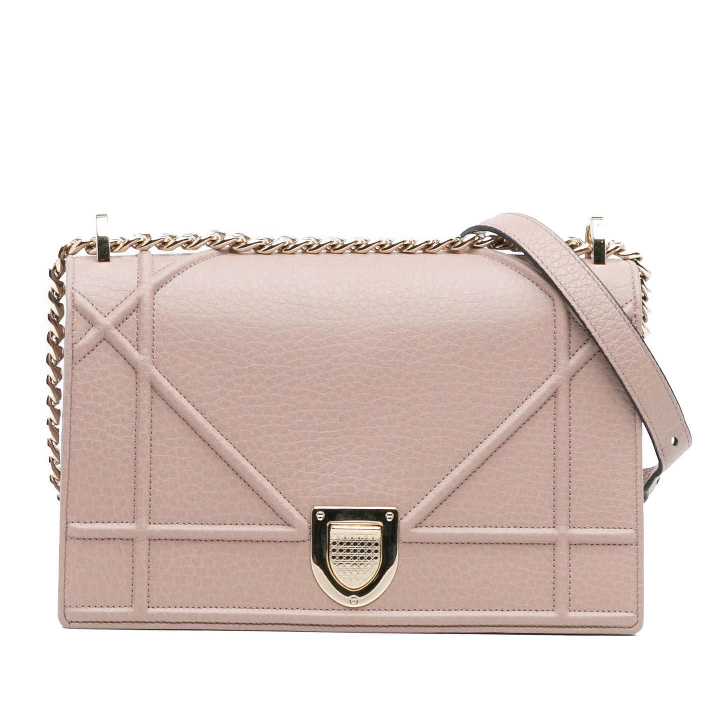 Dior Grained Calfskin ama Crossbody Bag Medium Flap Diorama Flap 9