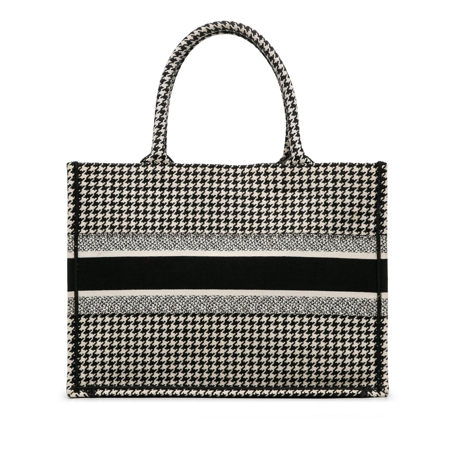 Dior Houndstooth Book Tote Medium Tote Bag