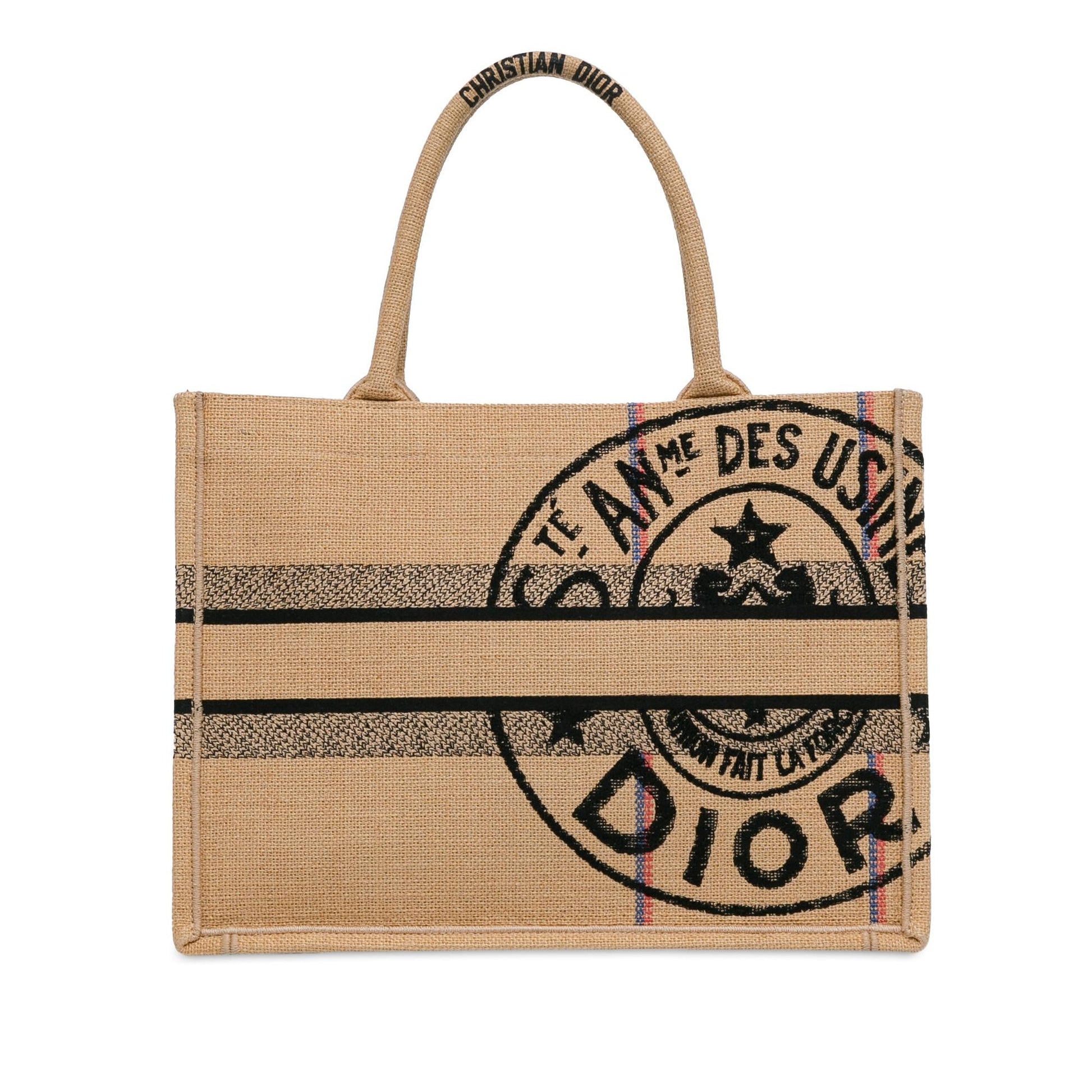 Dior Jute Book Tote Shg Zk2Zwe Medium Tote Bag