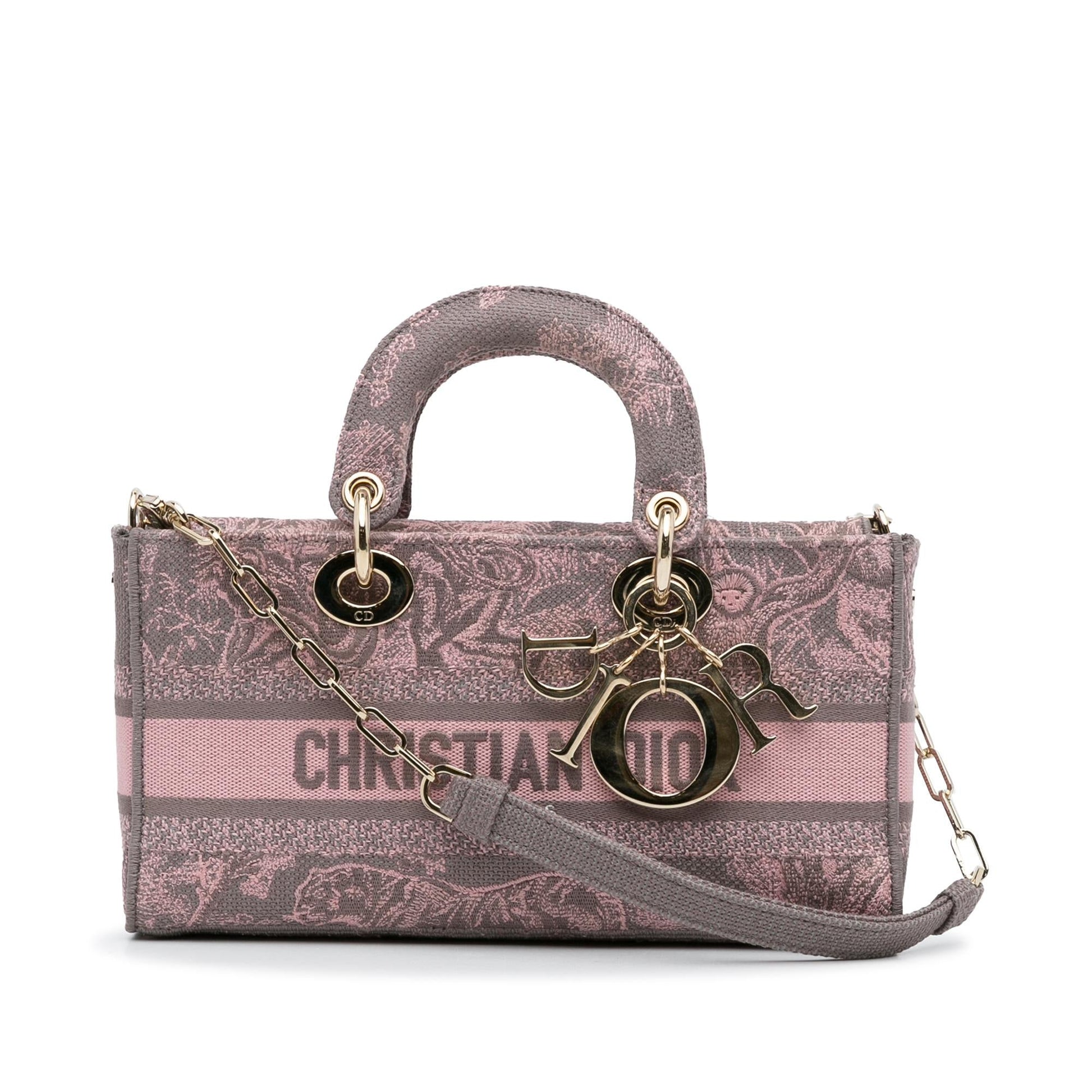 Dior Lady Joy Toile De Jouy Satchel Bag Medium