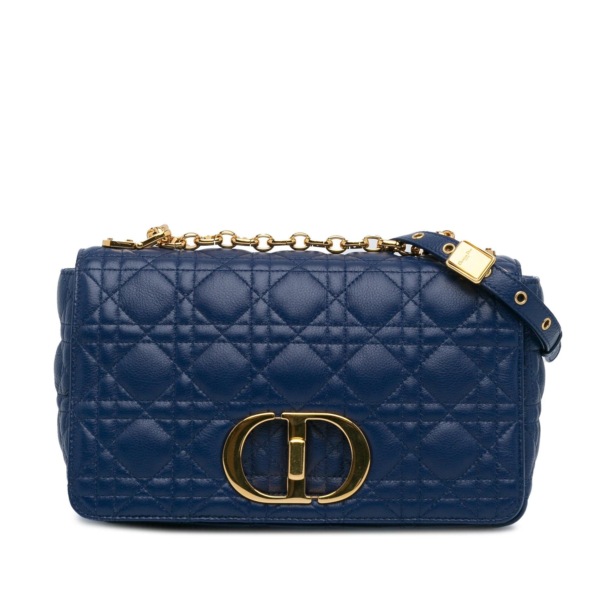 Dior Cannage Caro Bag Shg Xnf9Me Lambskin Medium Crossbody Bag