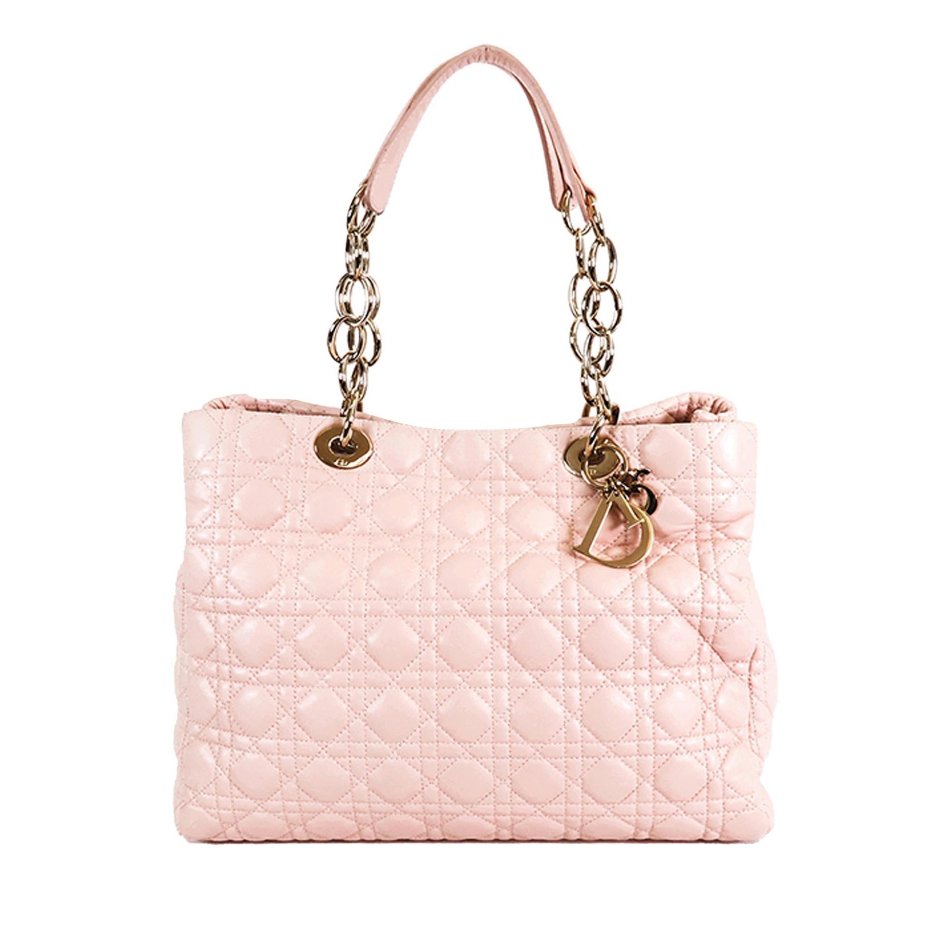 Dior Cannage Lady Soft Shopping Tote Shg Czhmo2 Lambskin Medium Tote Bag