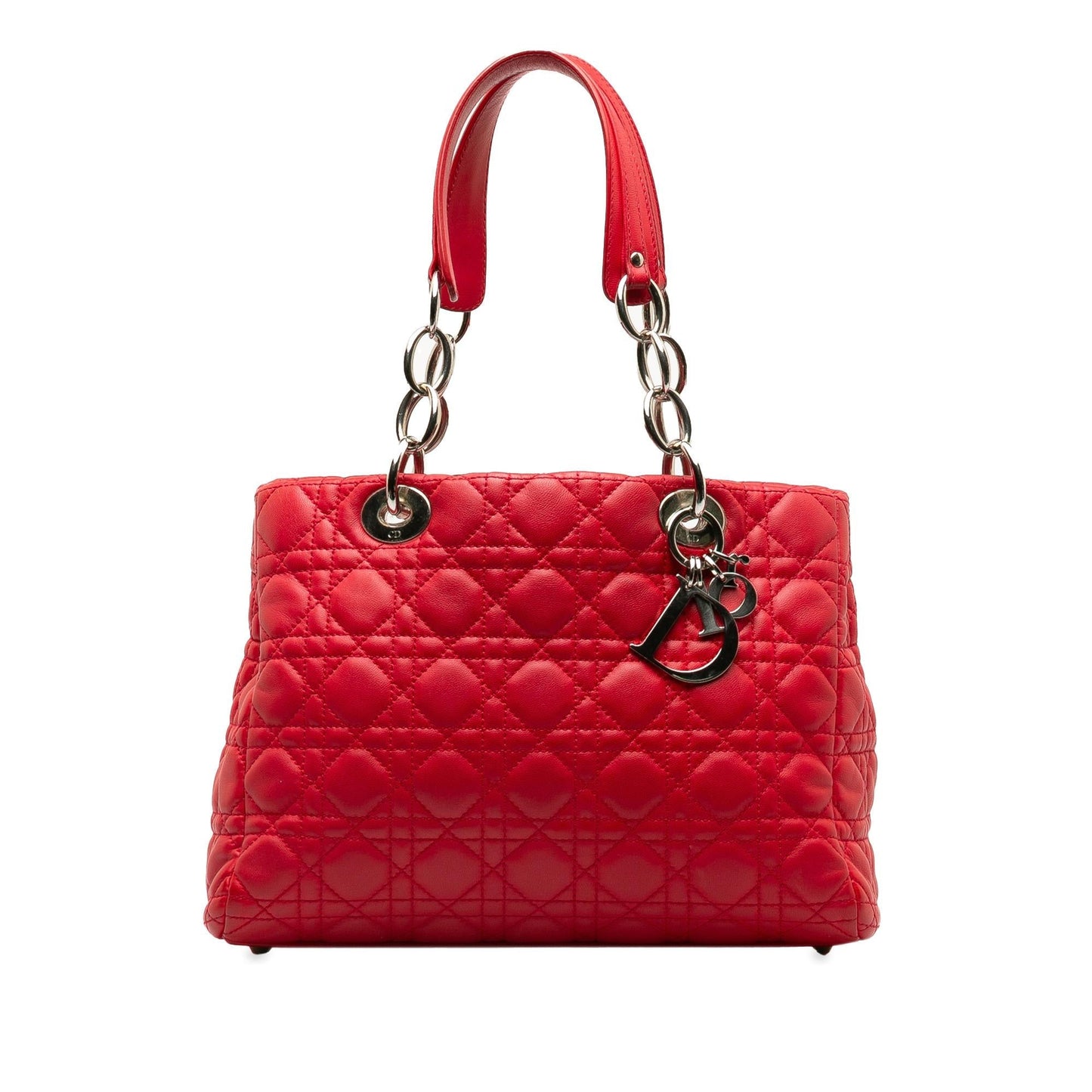 Dior Cannage Lady Soft Shopping Tote Shg Egshr2 Lambskin Medium Tote Bag