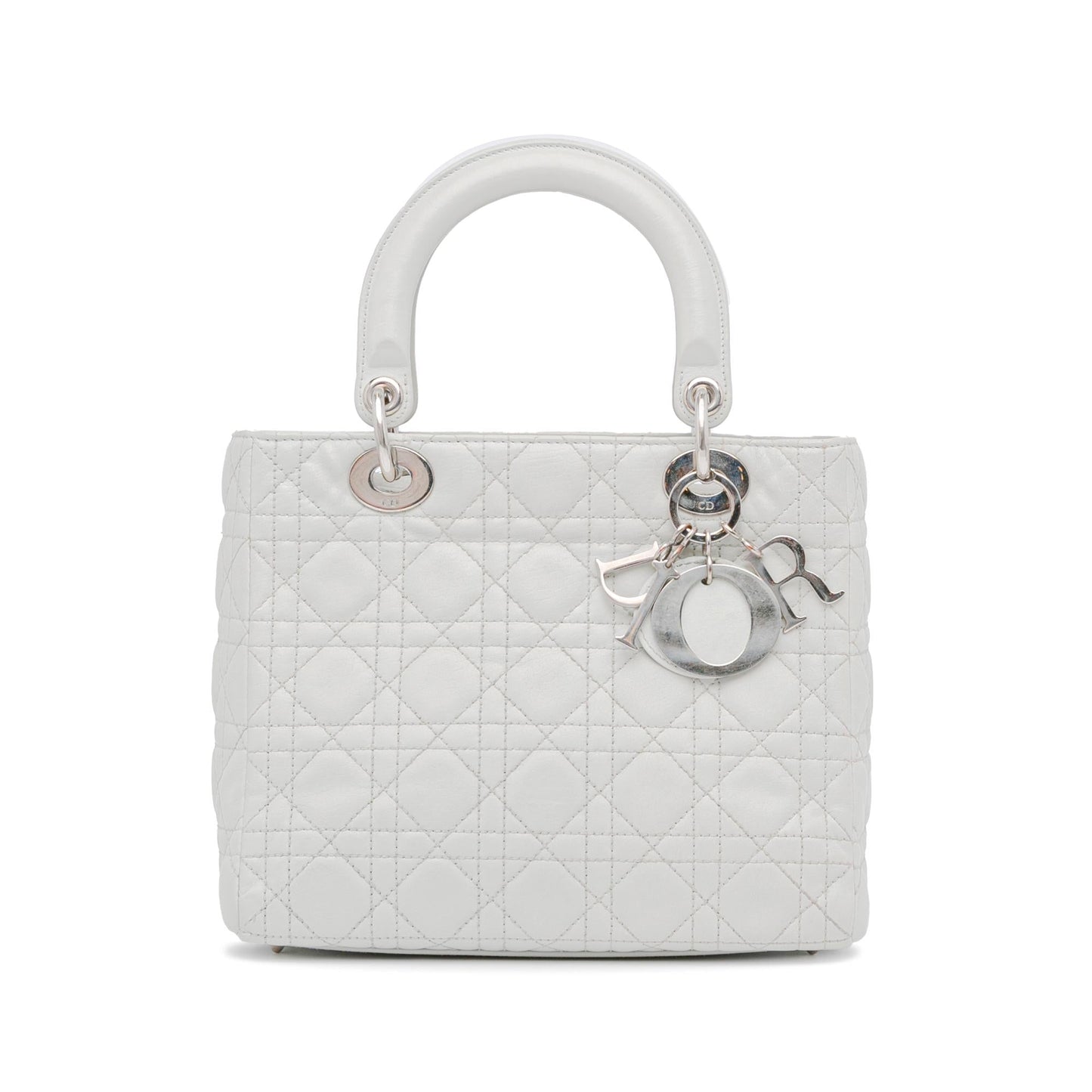 Dior Cannage Lady Shg Lmmcji Satchel Bag Lambskin Medium
