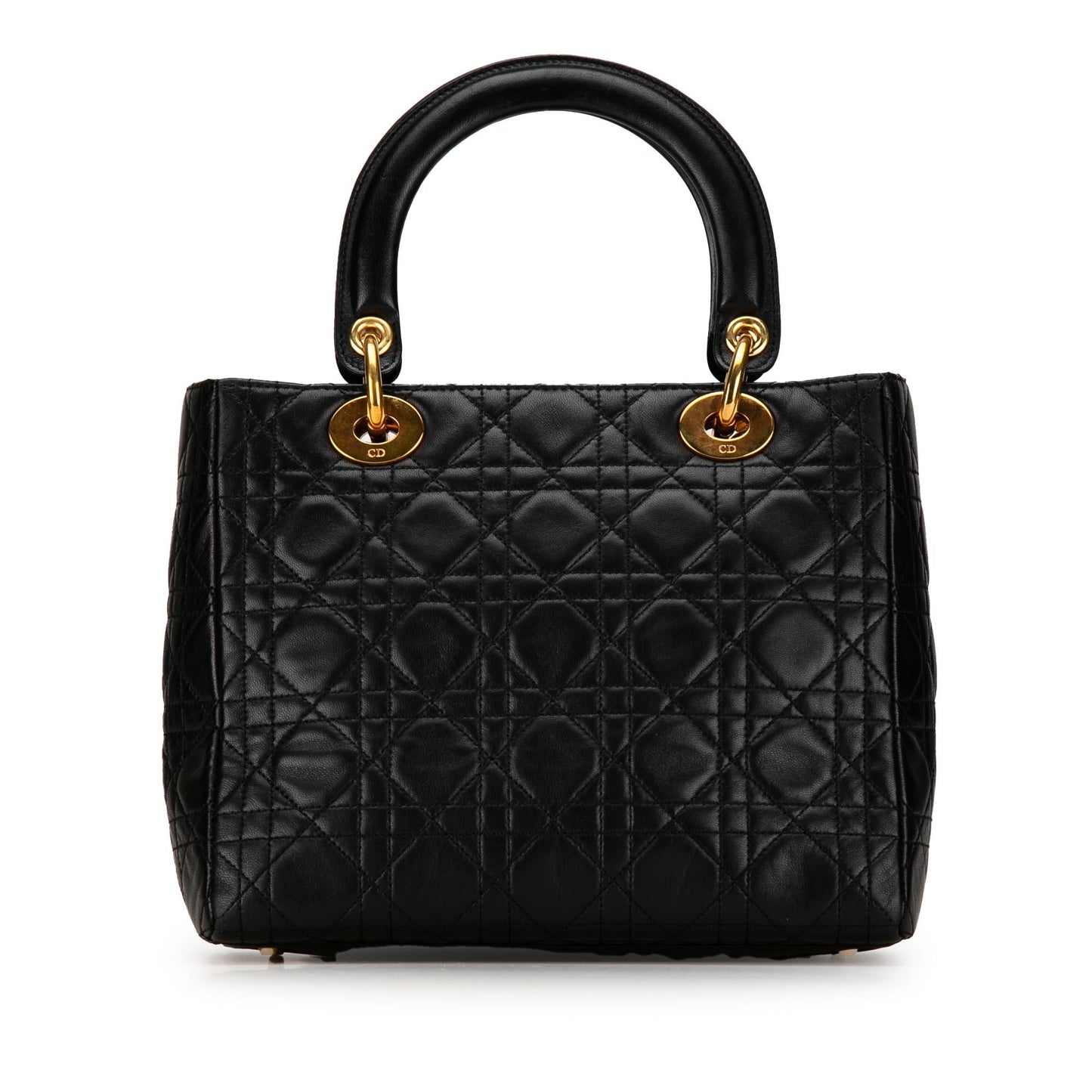 Dior Cannage Lady Shg Gb8Wvx Satchel Bag Lambskin Medium