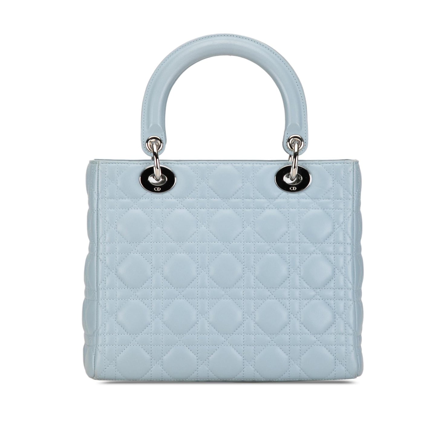 Dior Cannage Lady Shg Rhyoow Satchel Bag Lambskin Medium