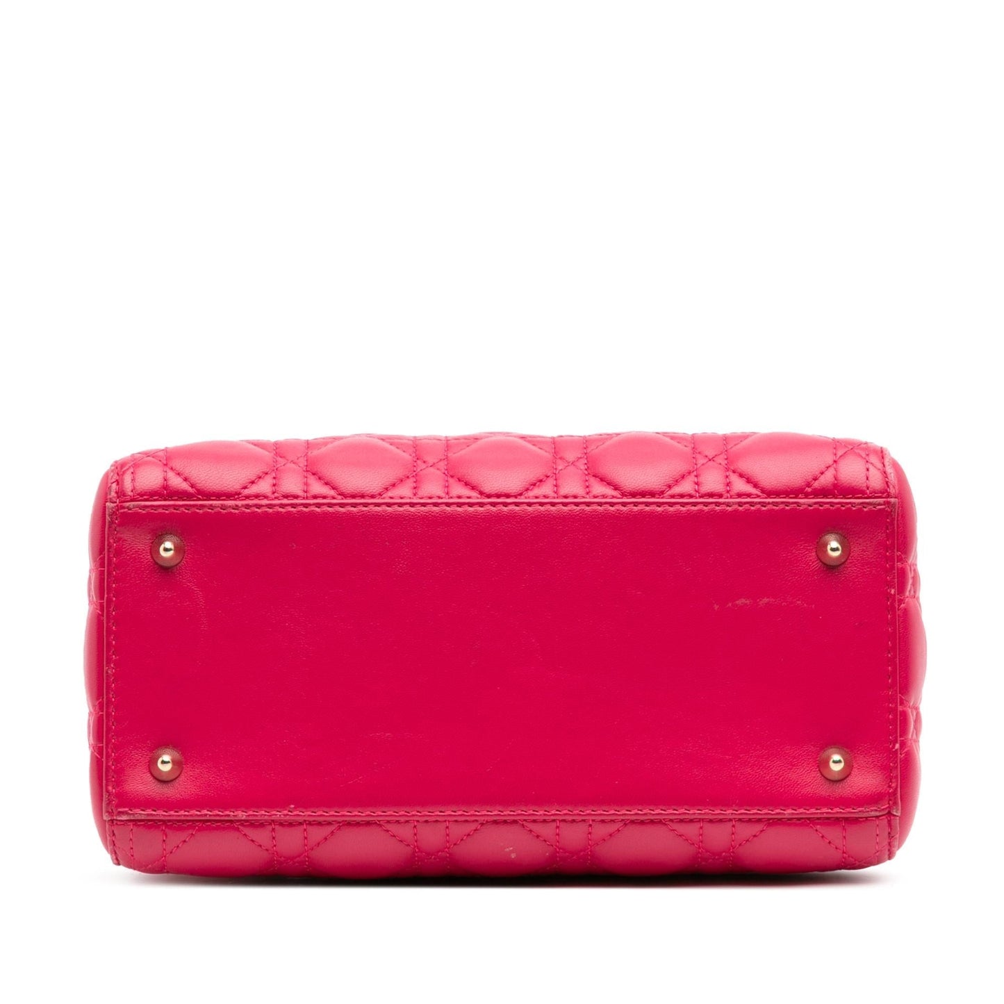 Dior Cannage Lady Satchel Bag Lambskin Medium Lady Dior 10
