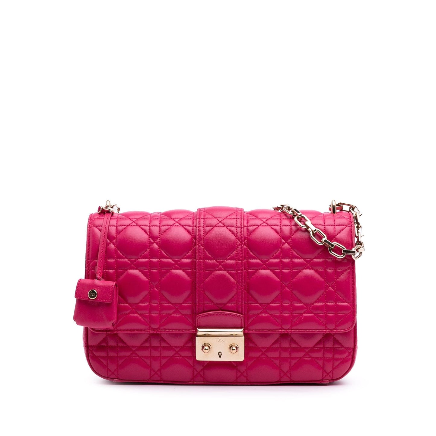 Dior Cannage Miss Shoulder Bag Lambskin Medium Flap Dior Flap 3