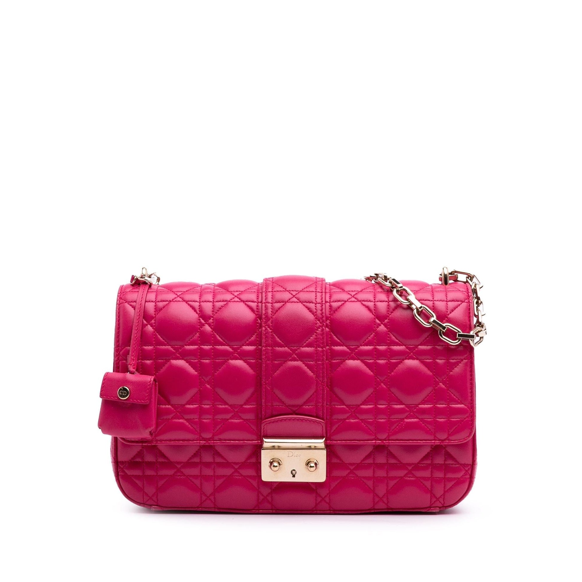 Dior Cannage Miss Shoulder Bag Lambskin Medium Flap Dior Flap 3